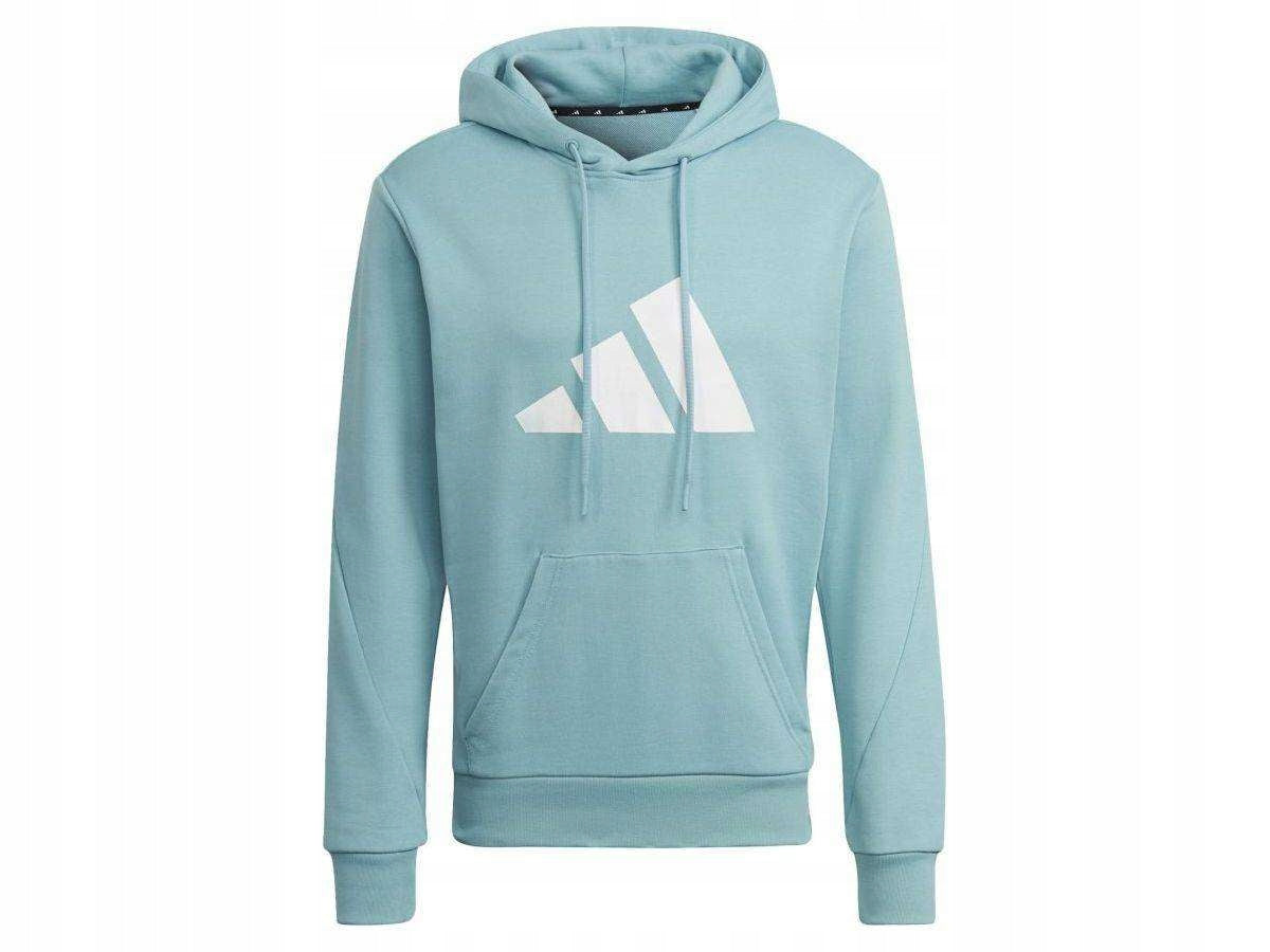 Pullover für Herren Adidas M Fi 3B Hoodie HA7681, blau 