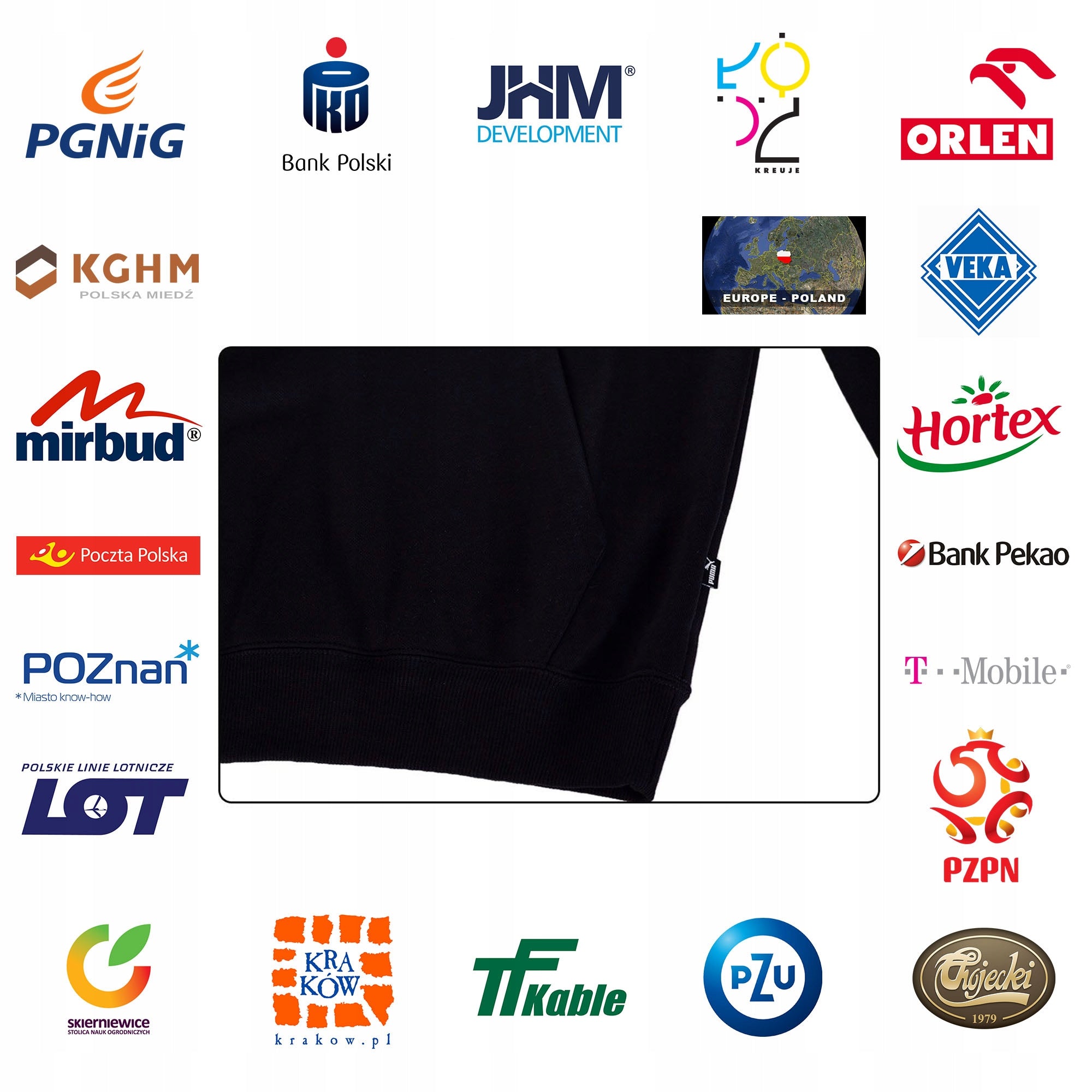 Herren Puma Power Logo Hoodie, Schwarz, S6421393 L 