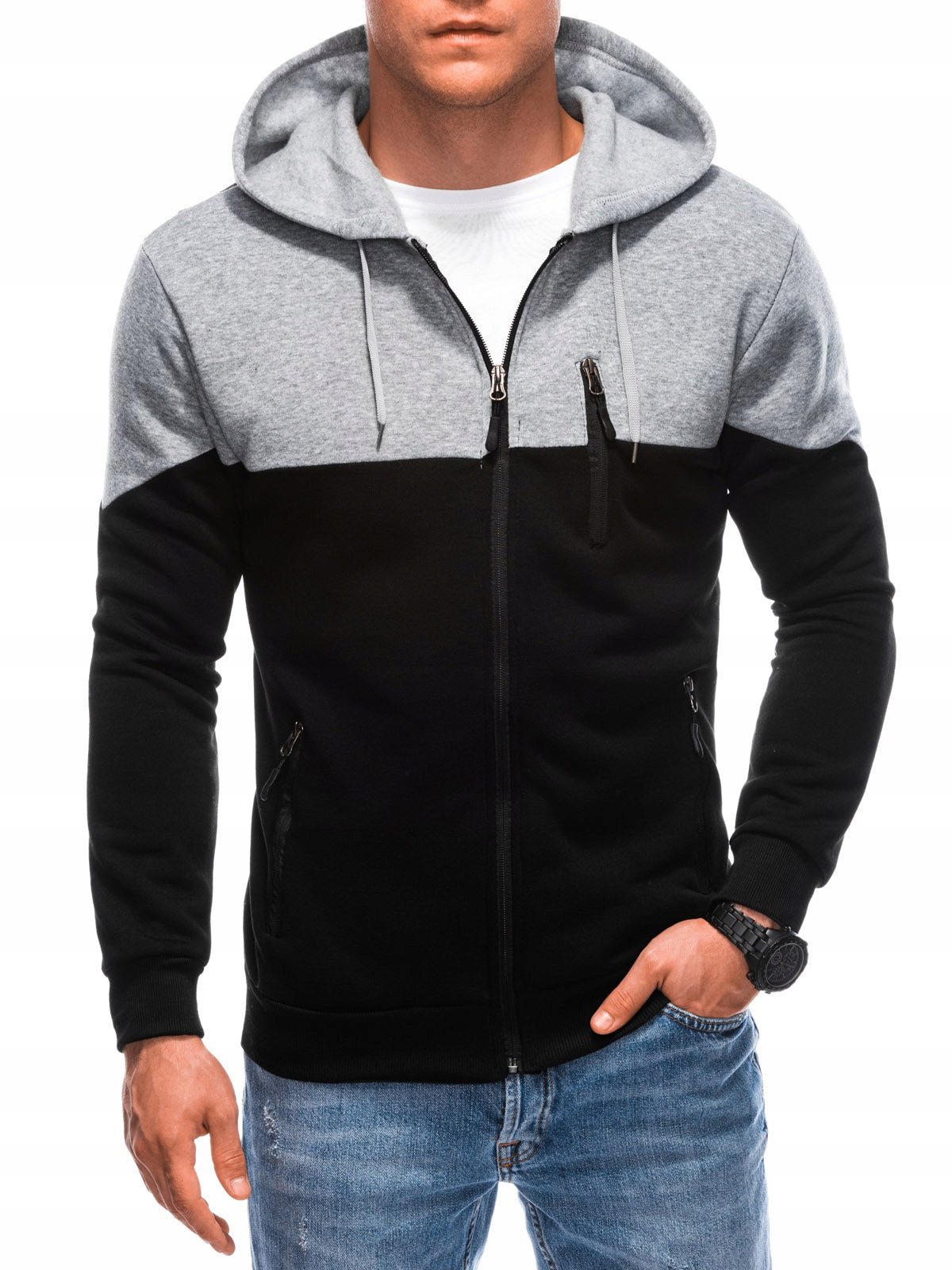 Pullover für Herren Edoti B1612, schwarz