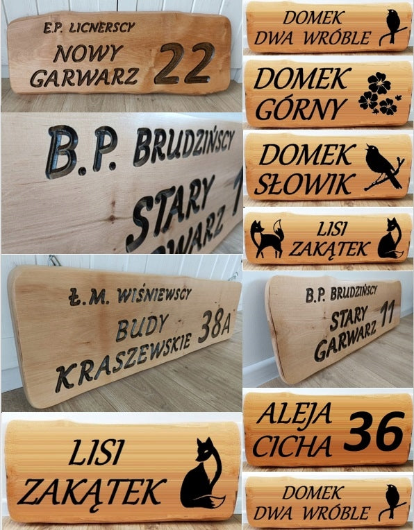Board wooden sign board inscriptions made of wood