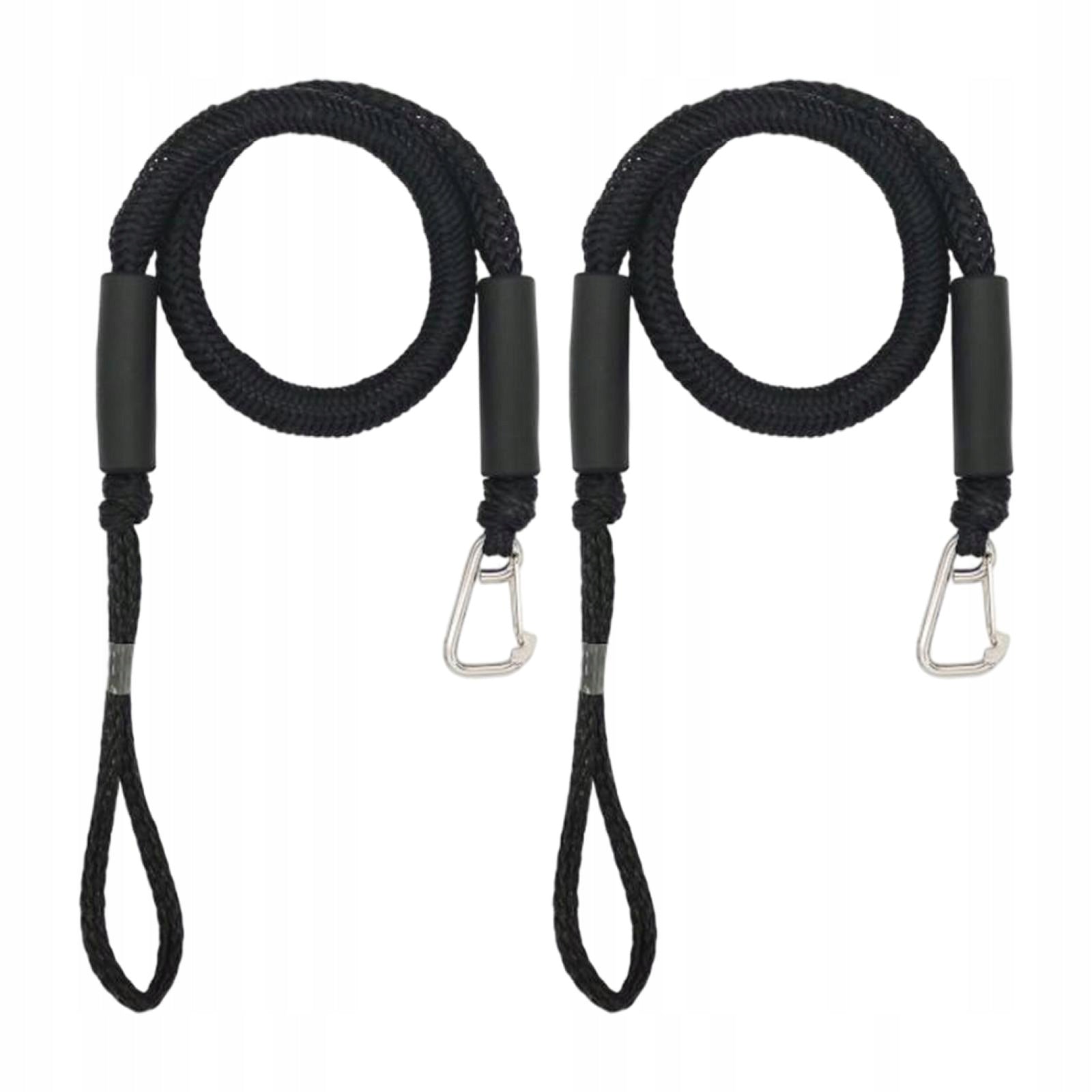 Boat Bungee Dock Line Mooring Rope Black 2pcs Number of seats not specified