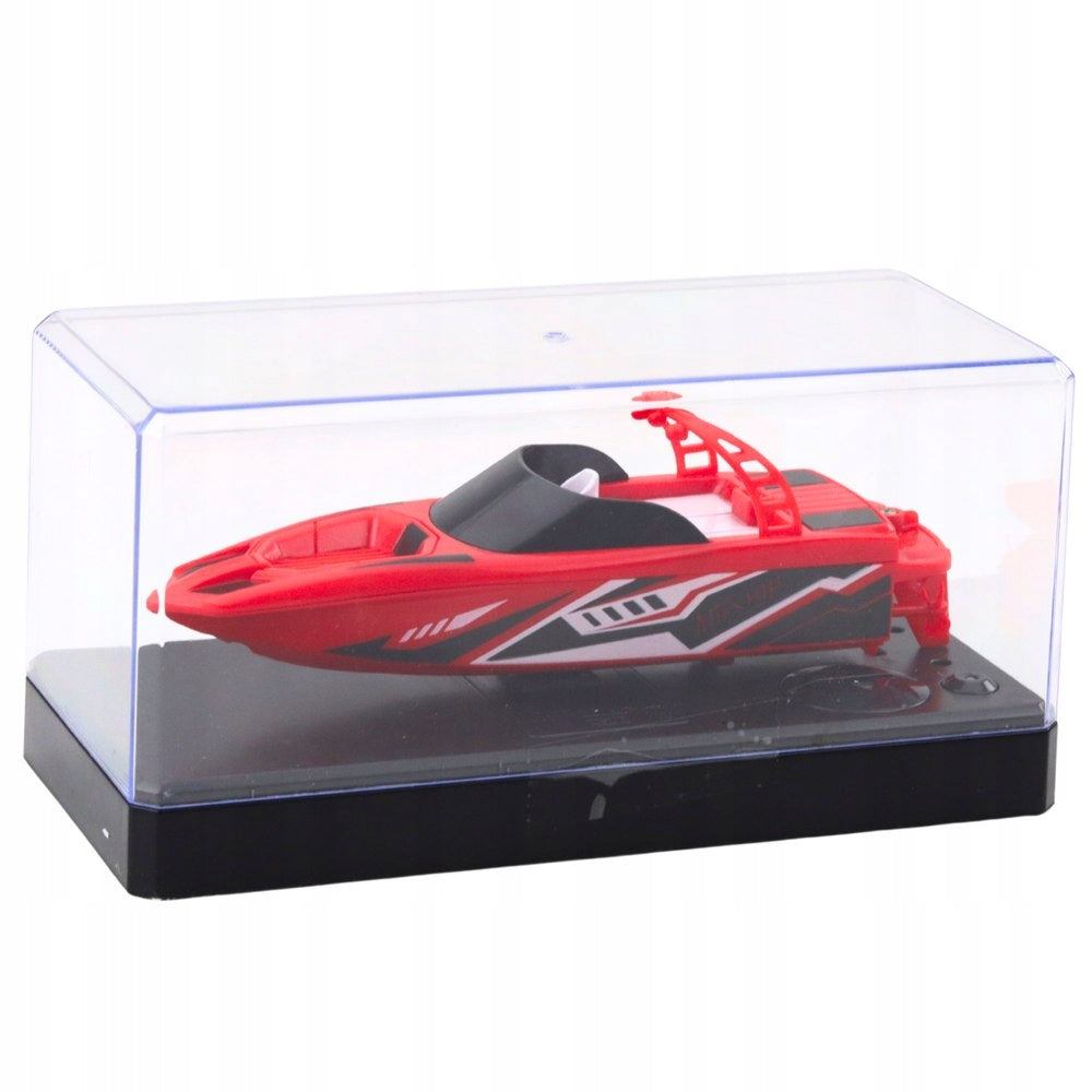 Boat Motorboat Remote Controlled RC Dual Motor 2.4 GHz 15 cm Red Brand Tojsy