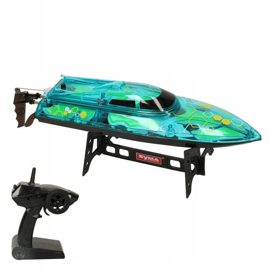Boat motorboat remote controlled Revolt ILLUMINATOR green Packaging status original