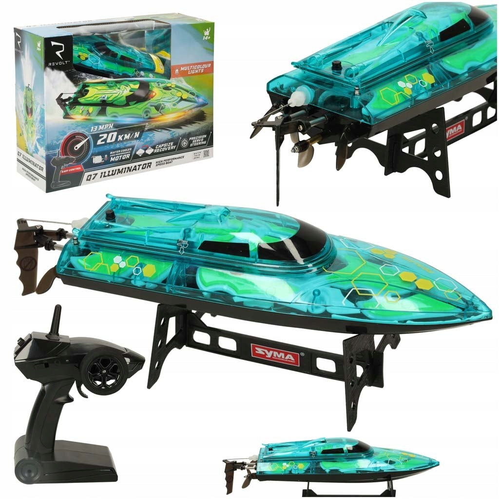 Boat motorboat remote controlled Revolt ILLUMINATOR green