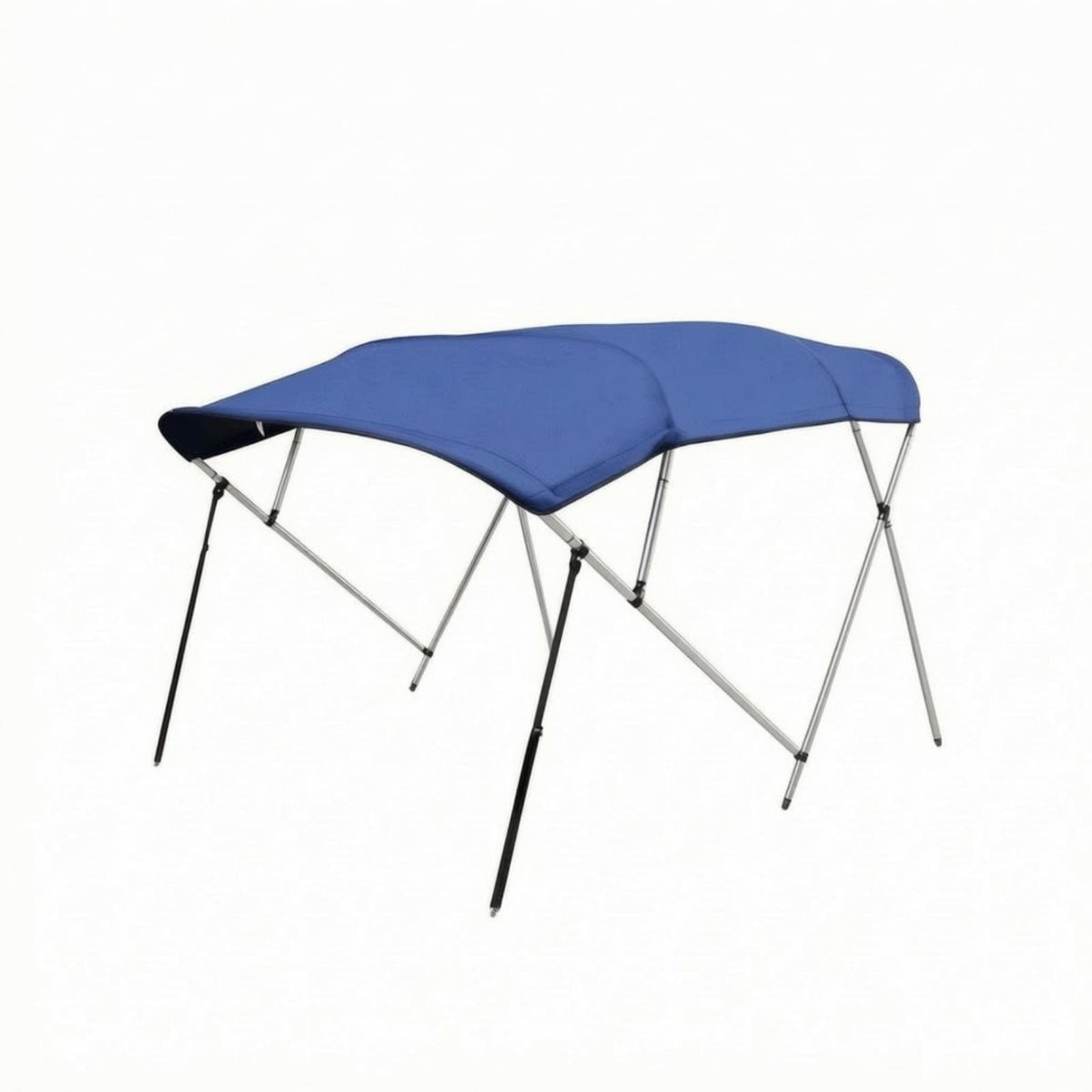 Boat with Metal Frame Water Resistant Bimini Top with Frame Four Crossbar a