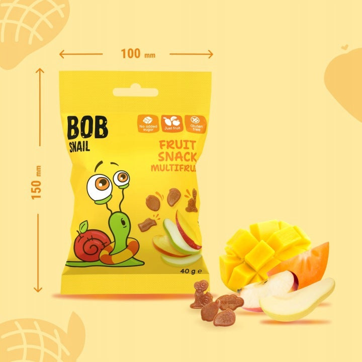 Bob Snail Fruit gummies MULTIFRUIT 40 g Packaging status original