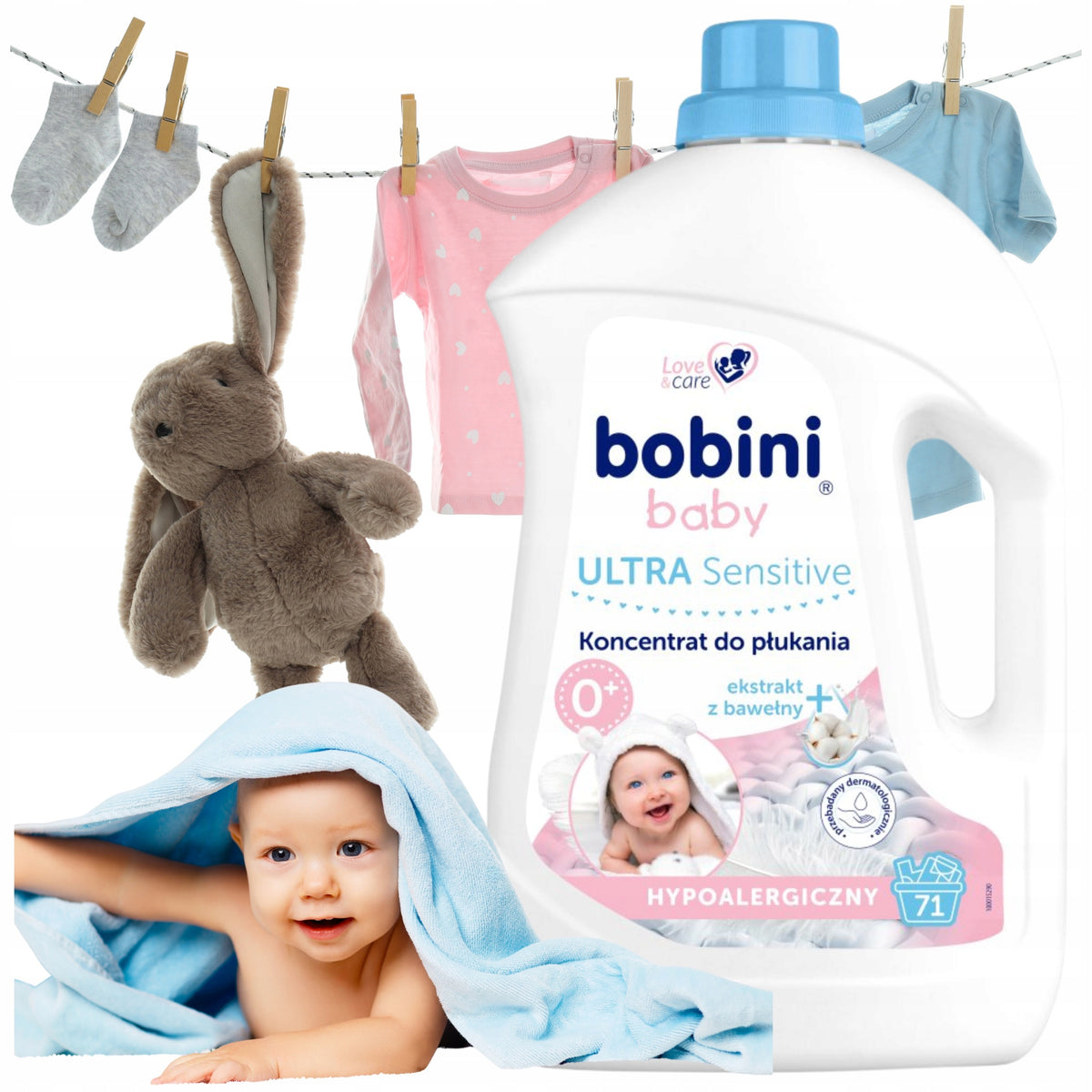 Bobini Ultra Sensitive Hypoallergenic Clothes Rinse Concentrate 2.5l
