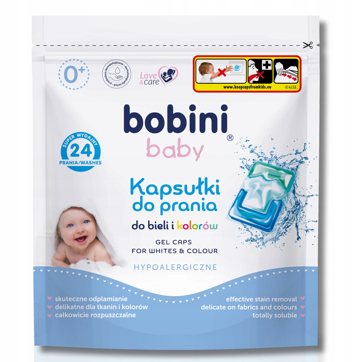 Bobini Washing Capsules for Children Colour White 24