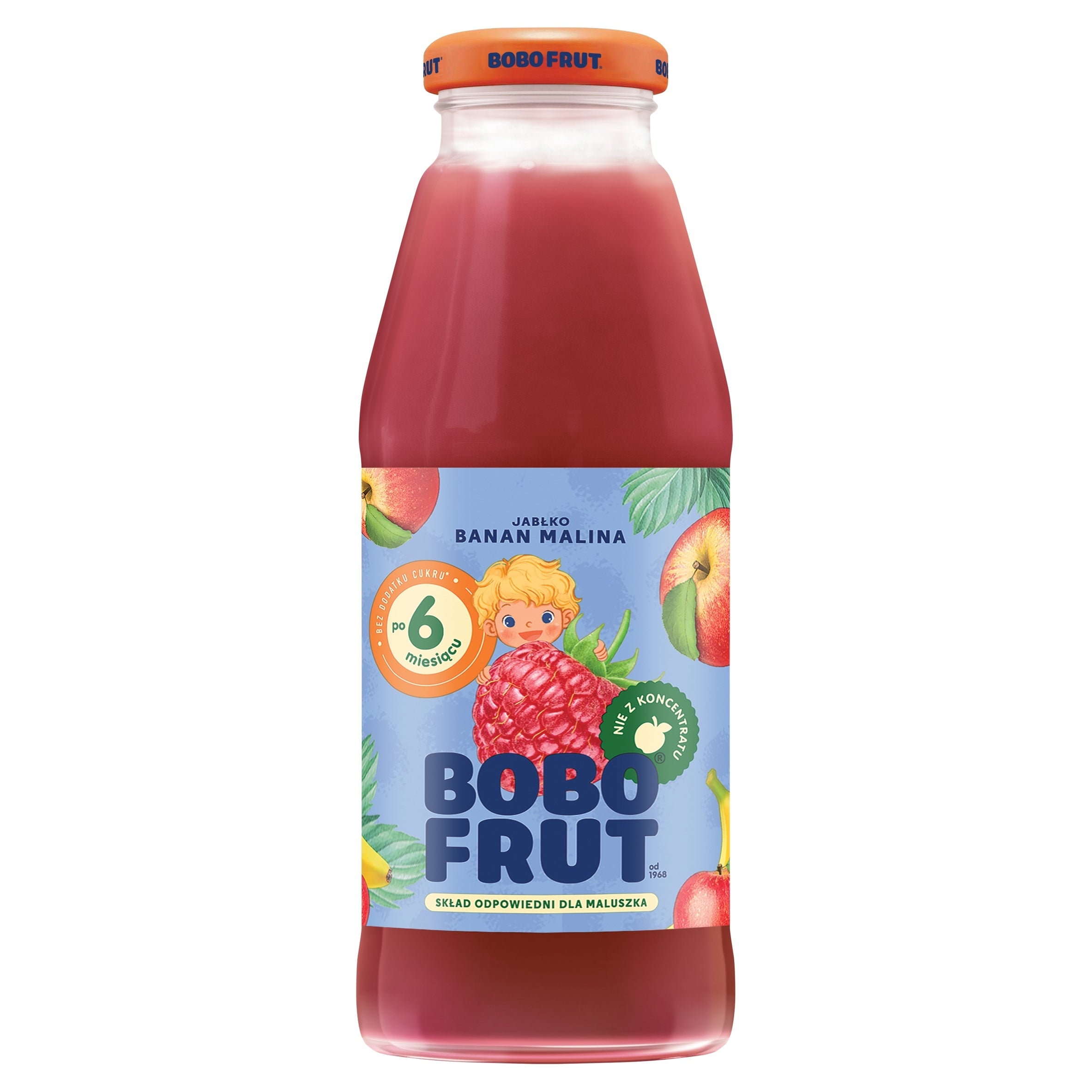 Bobo Frut Fruit nectar apple banana raspberry after 6 months 300 ml