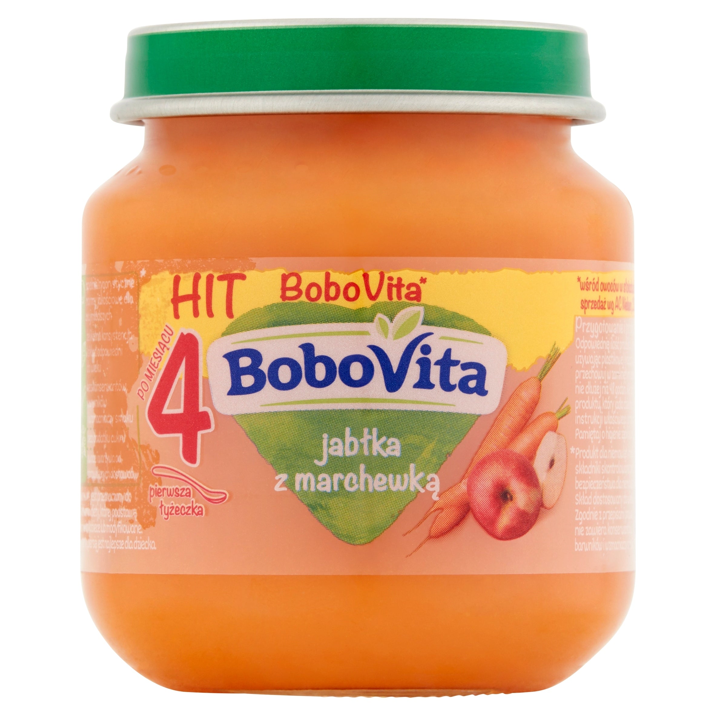 BoboVita Apples with carrots after 4 months 125 g Manufacturer code 8591119253835