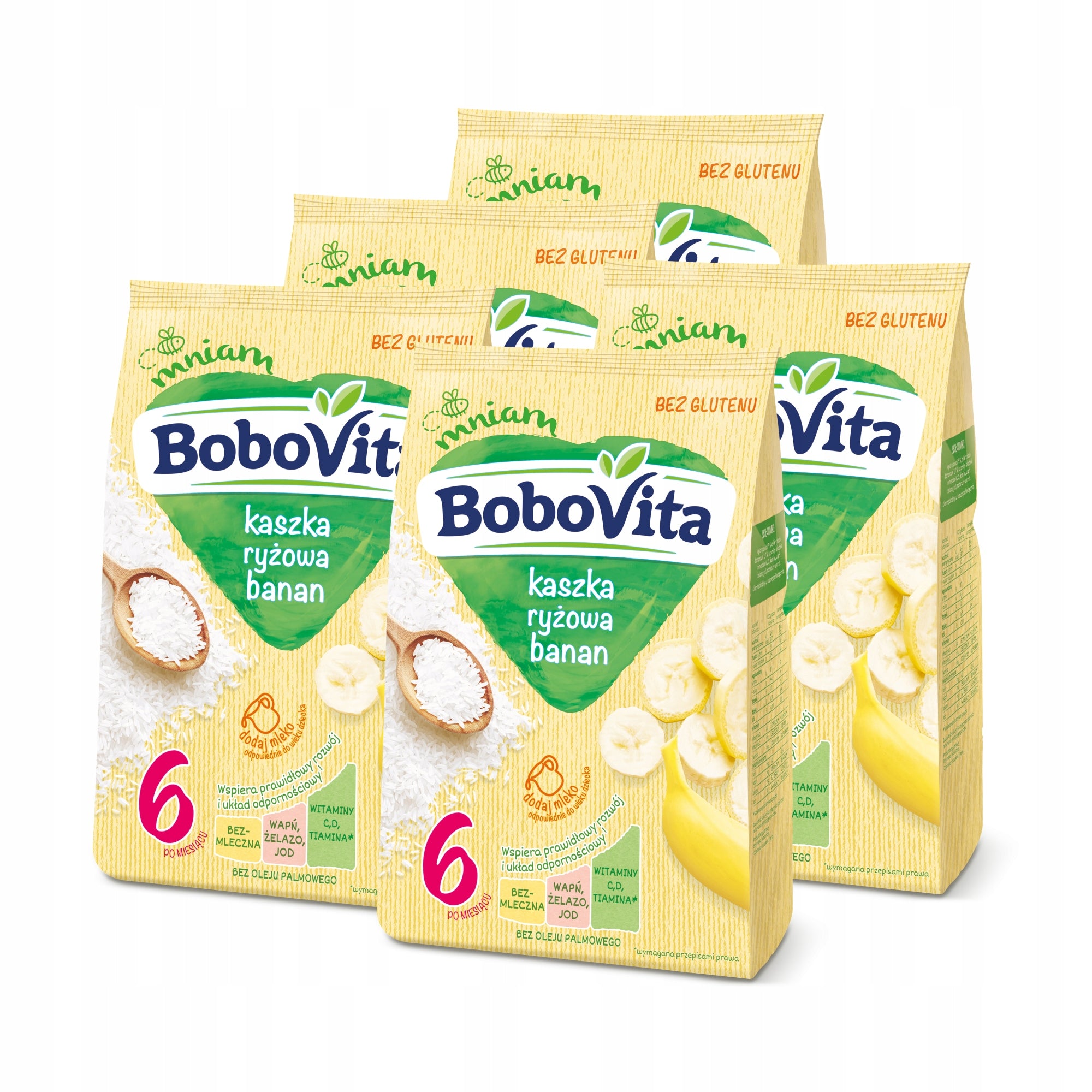 BoboVita Banana rice porridge SET 5x180g