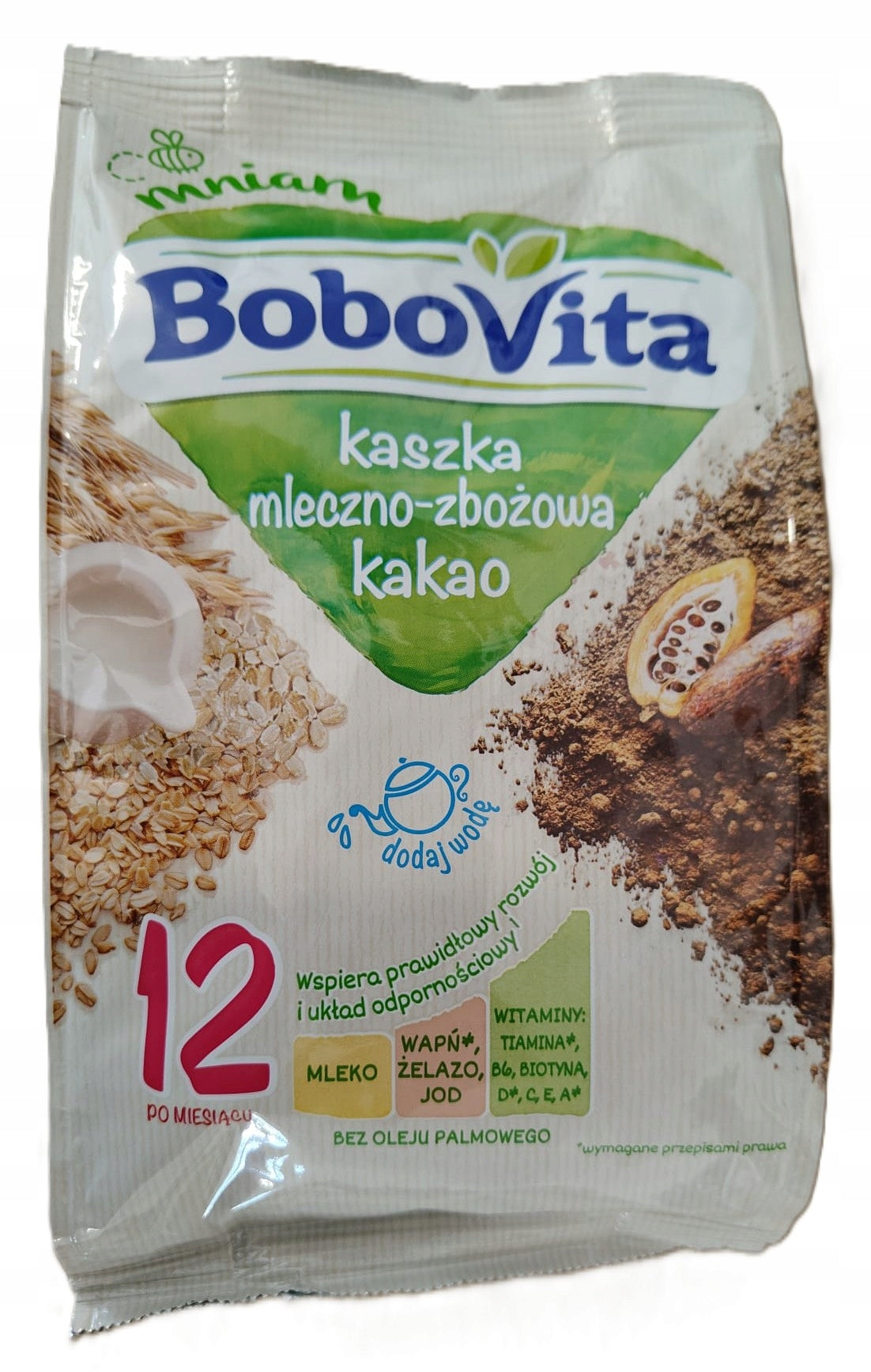 BoboVita Cocoa milk and cereal porridge after 12m 230g Packaging status original