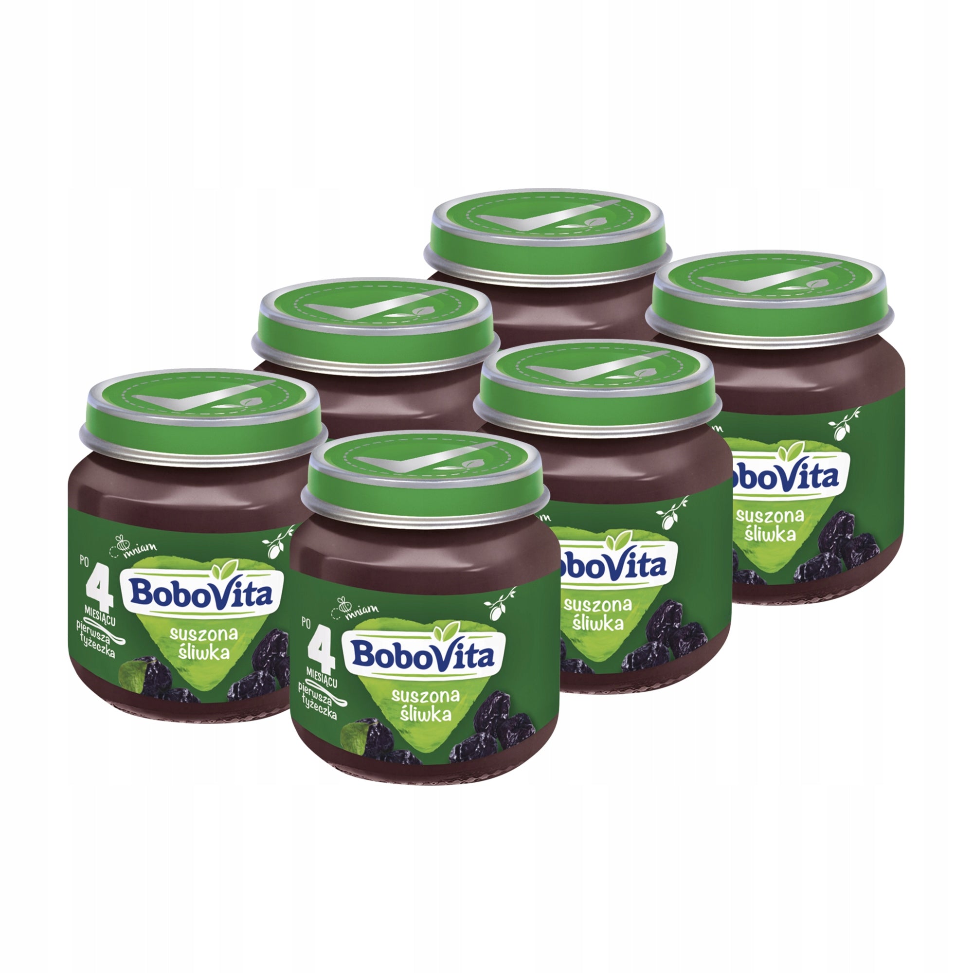 BoboVita Dried plum SET 6x125g + FREEBIE Brand Bobovita