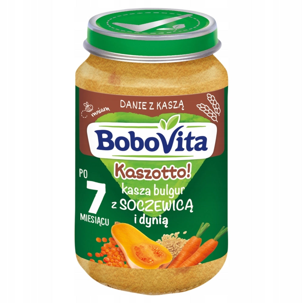 BoboVita Kaszotto! Bulgur groats with lentils and pumpkin after 7 months 190 g