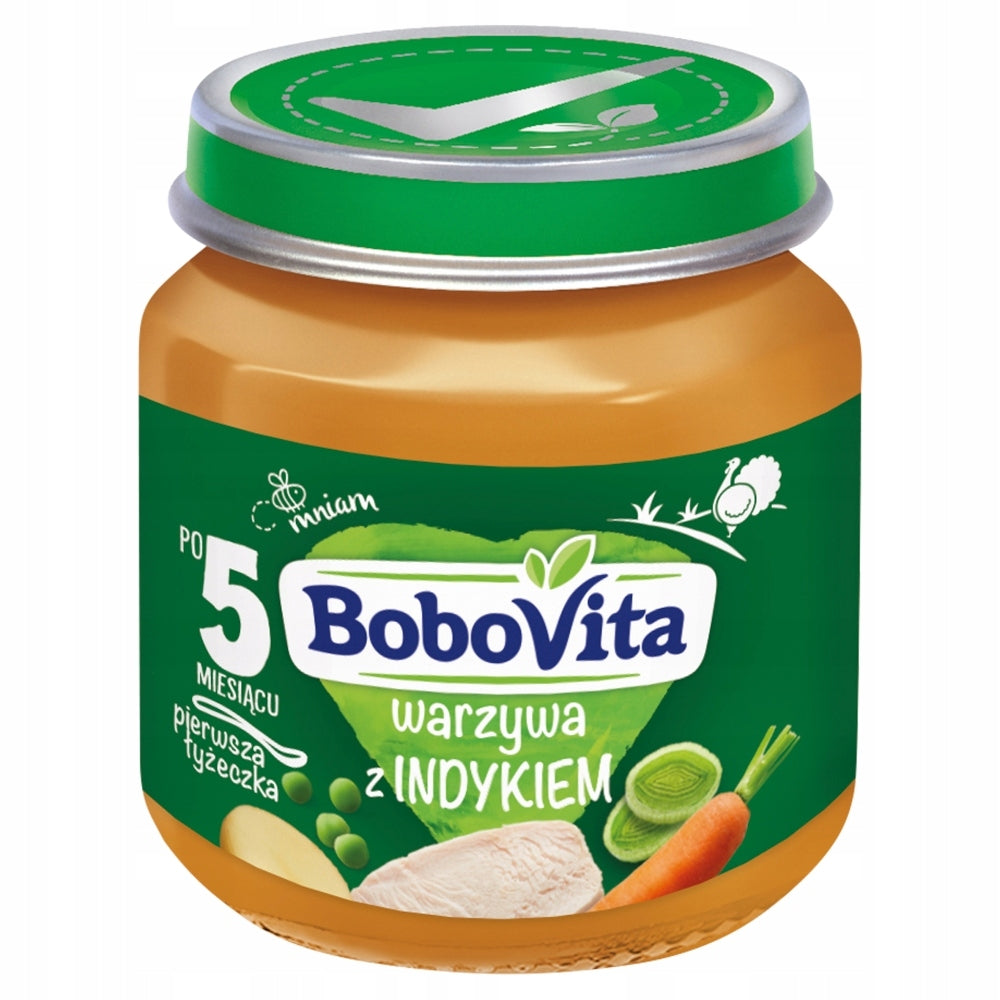 BoboVita Lunch Vegetables with Turkey after 5 Months Onwards 125 g Brand Bobovita