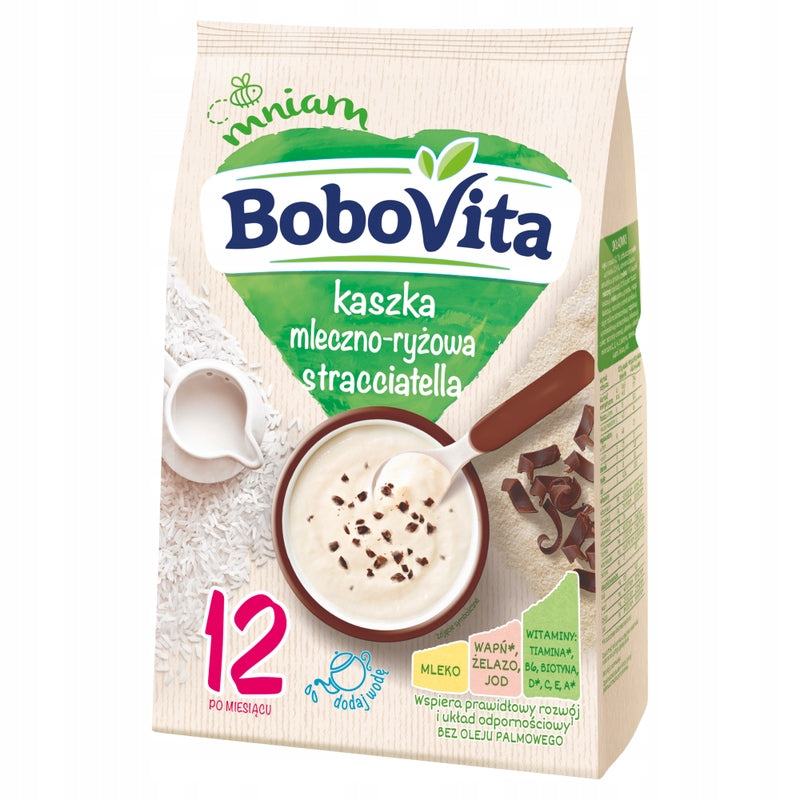 BoboVita Milk and rice porridge stracciatella 12 msc 2 x 210 g + FREEBIE Manufacturer code 5900852071881