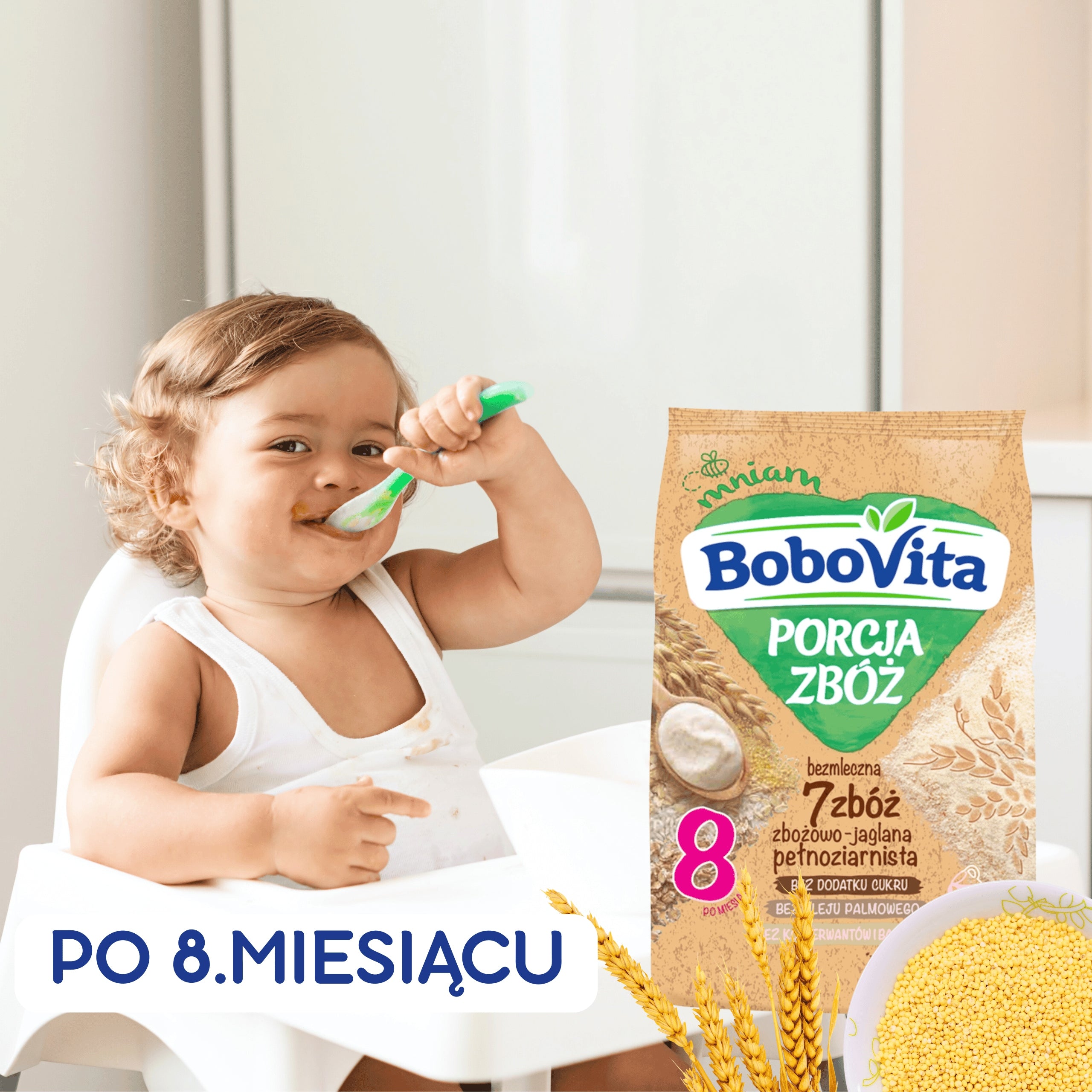 BoboVita non-dairy porridge 7 cereals 170g 8m+ whole grain Brand Bobovita