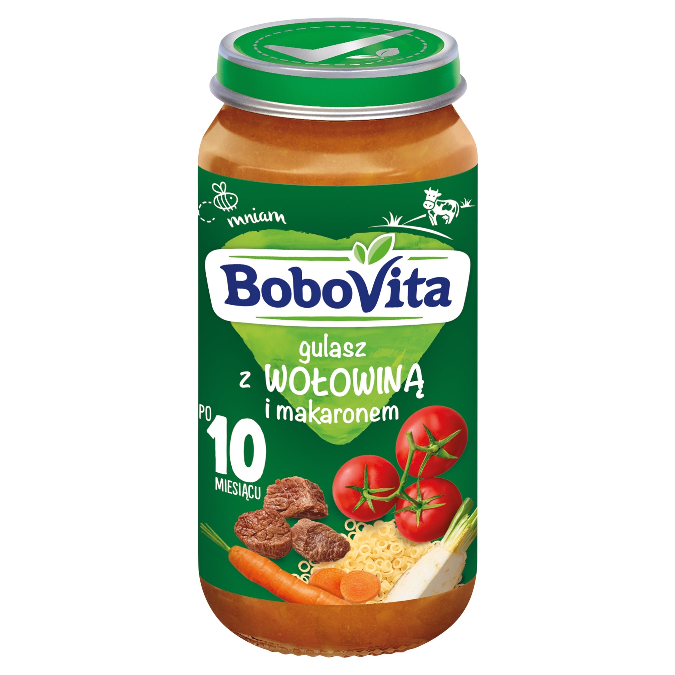 Bobovita Dinner STEW with Beef and Pasta 250g after 10 months