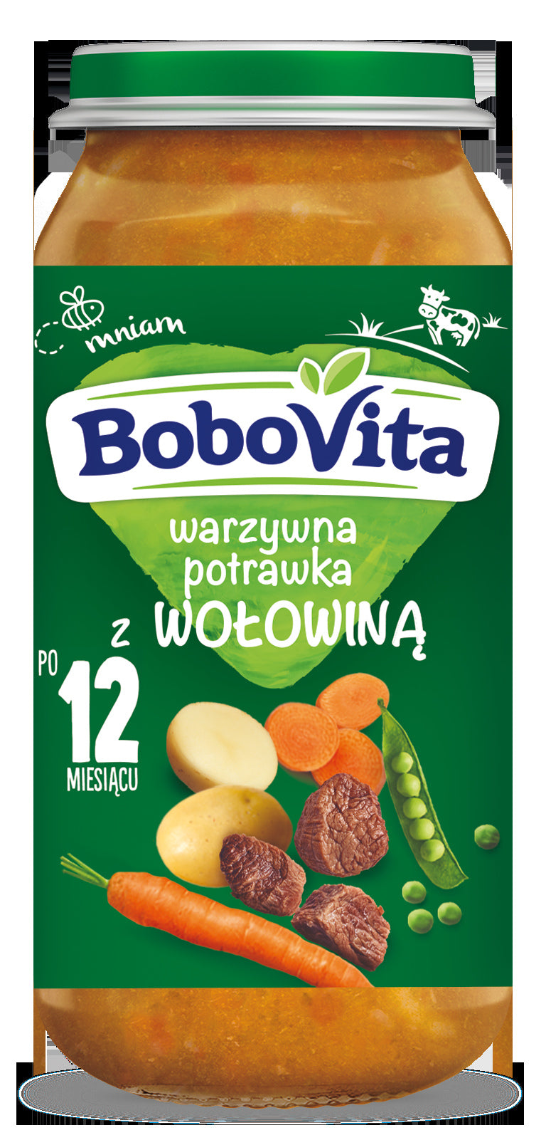 Bobovita Lunch Vegetable Dish with Beef from 12 Months Onwards 250 g Packaging status original