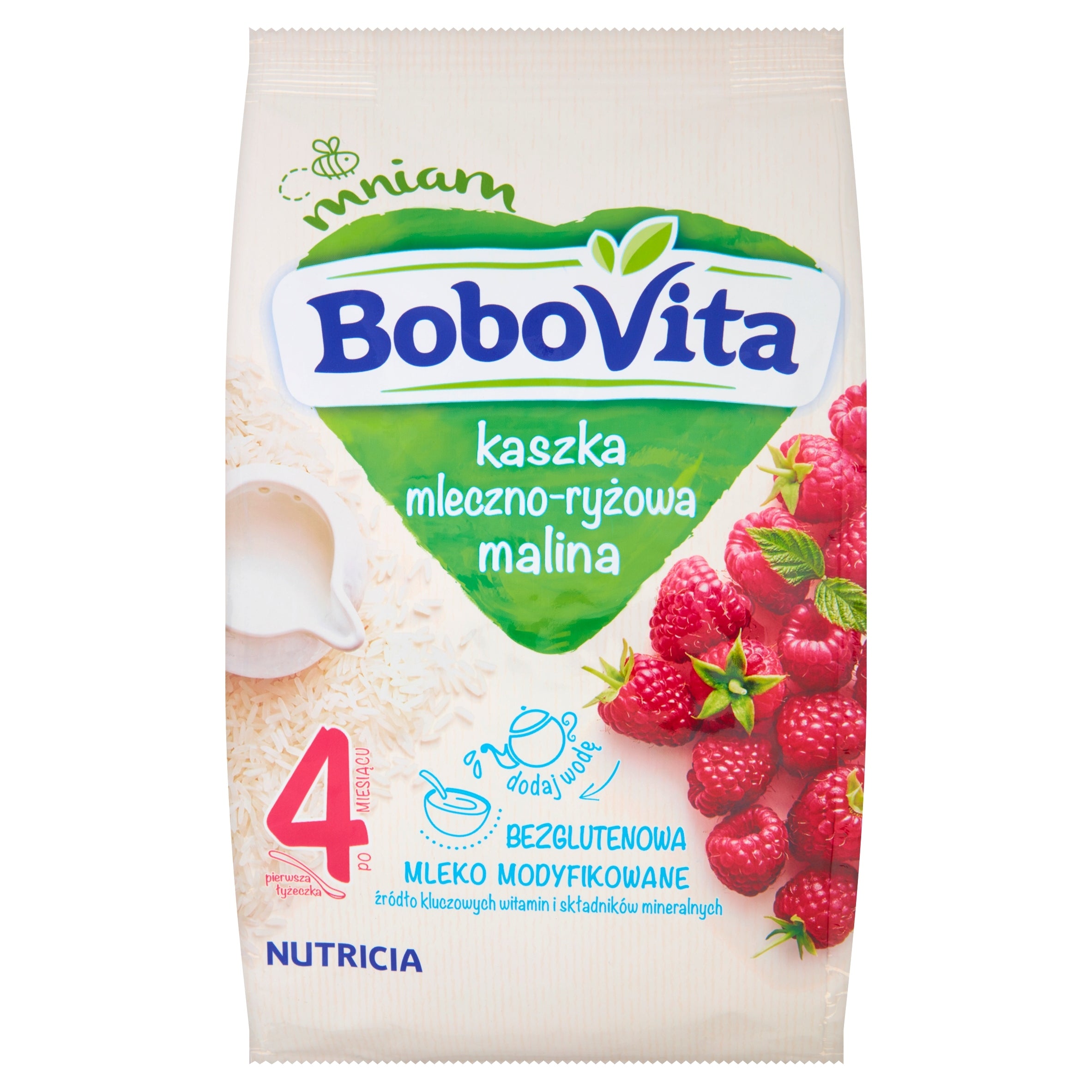 Bobovita Milk and Rice Porridge Raspberry 230 g(001) Manufacturer code 5900852174001