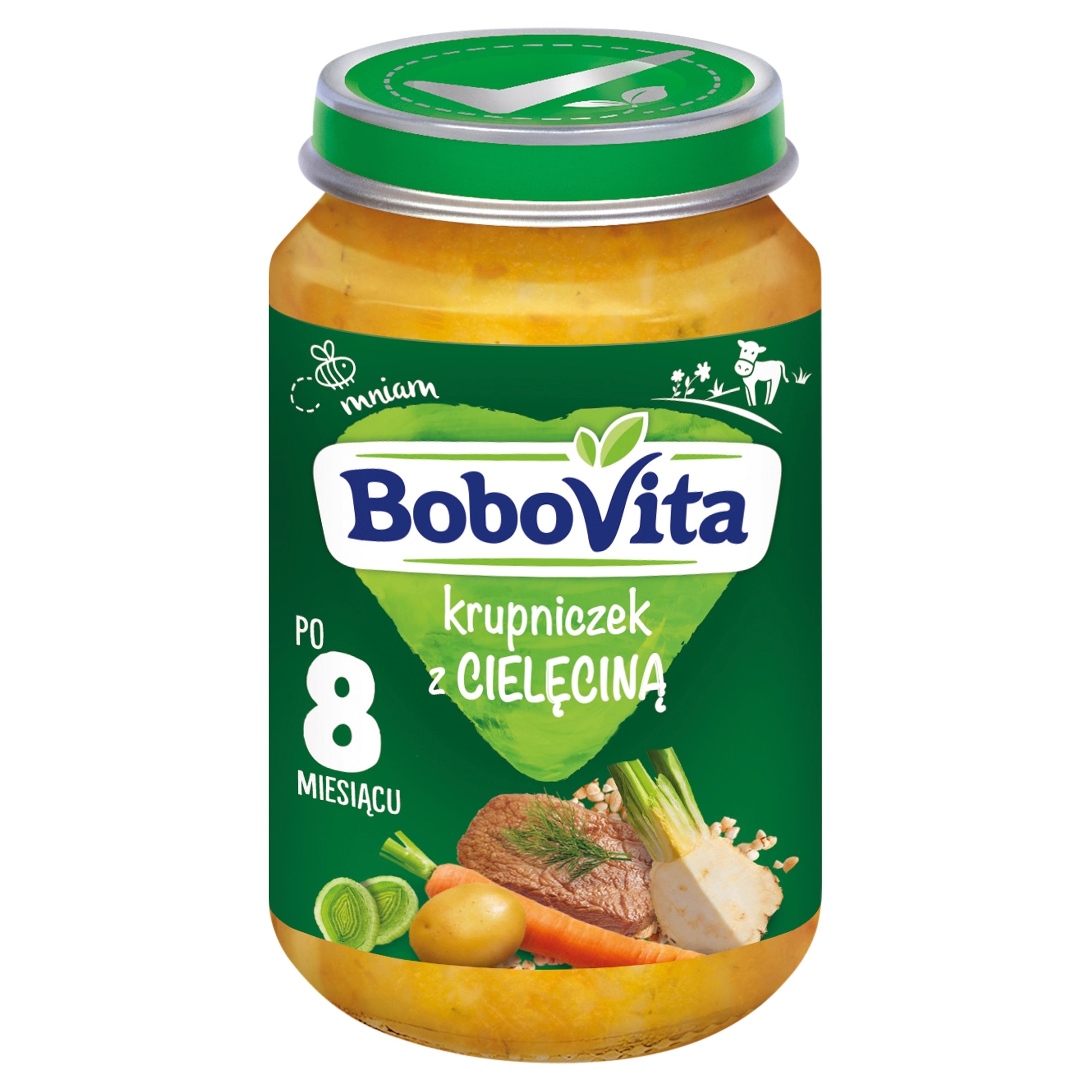 Bobovita children's dinner krupniczek with veal vegetables 8m+ 190g