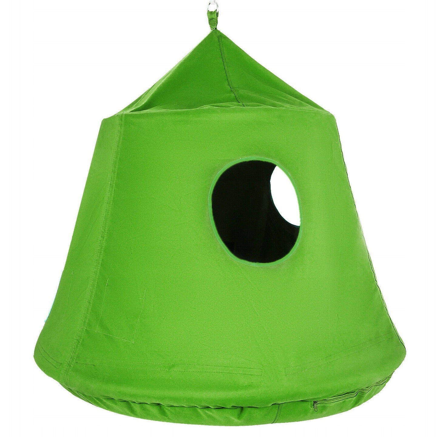 Schaukel mit Zelt und aufblasbarem Kissen 4IQ, grün, 110 cm 