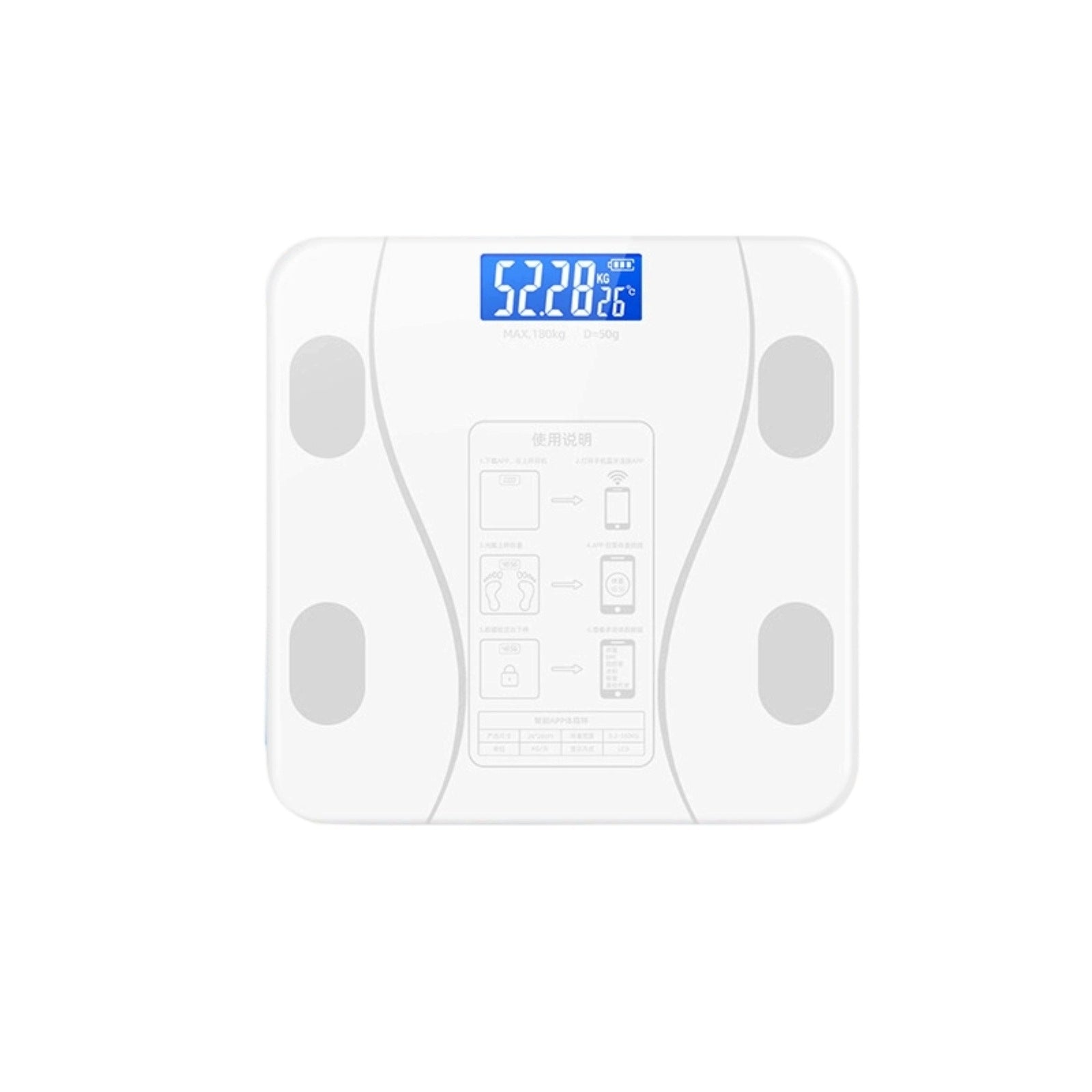 Body Adipose Scale Digital Body Composition Scale Tempered Glass