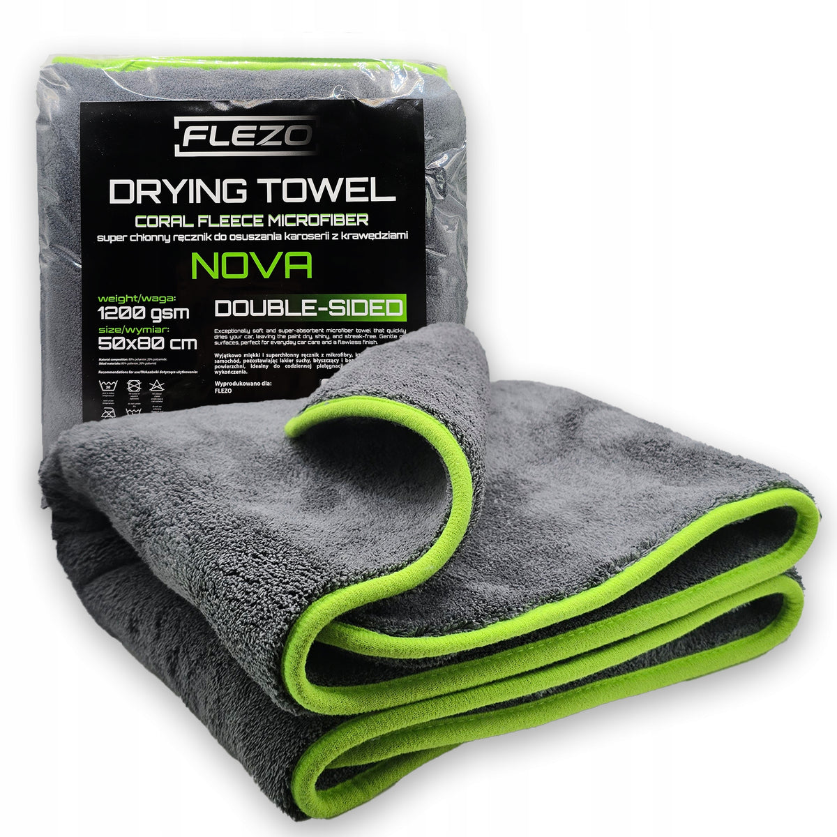 Body Car Dehumidification Towel Double Sided Absorbent 50x80 1200 GSM THICK