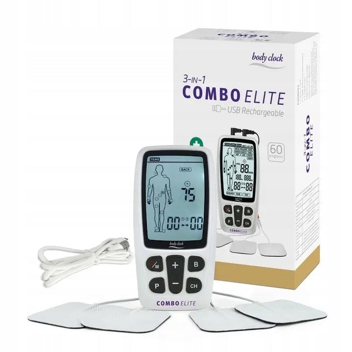 Body Clock 3-in-1 Combo Elite - elektroterapeutický přístroj s 60 programy