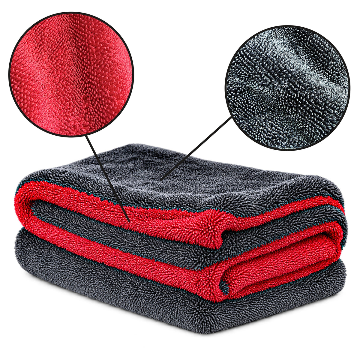 Body Dry Towel Double Sided 60x90 1200 GSM THICK TWISTED PILE Manufacturer code Ręcznik do osuszania auta 60x90cm 1200gsm