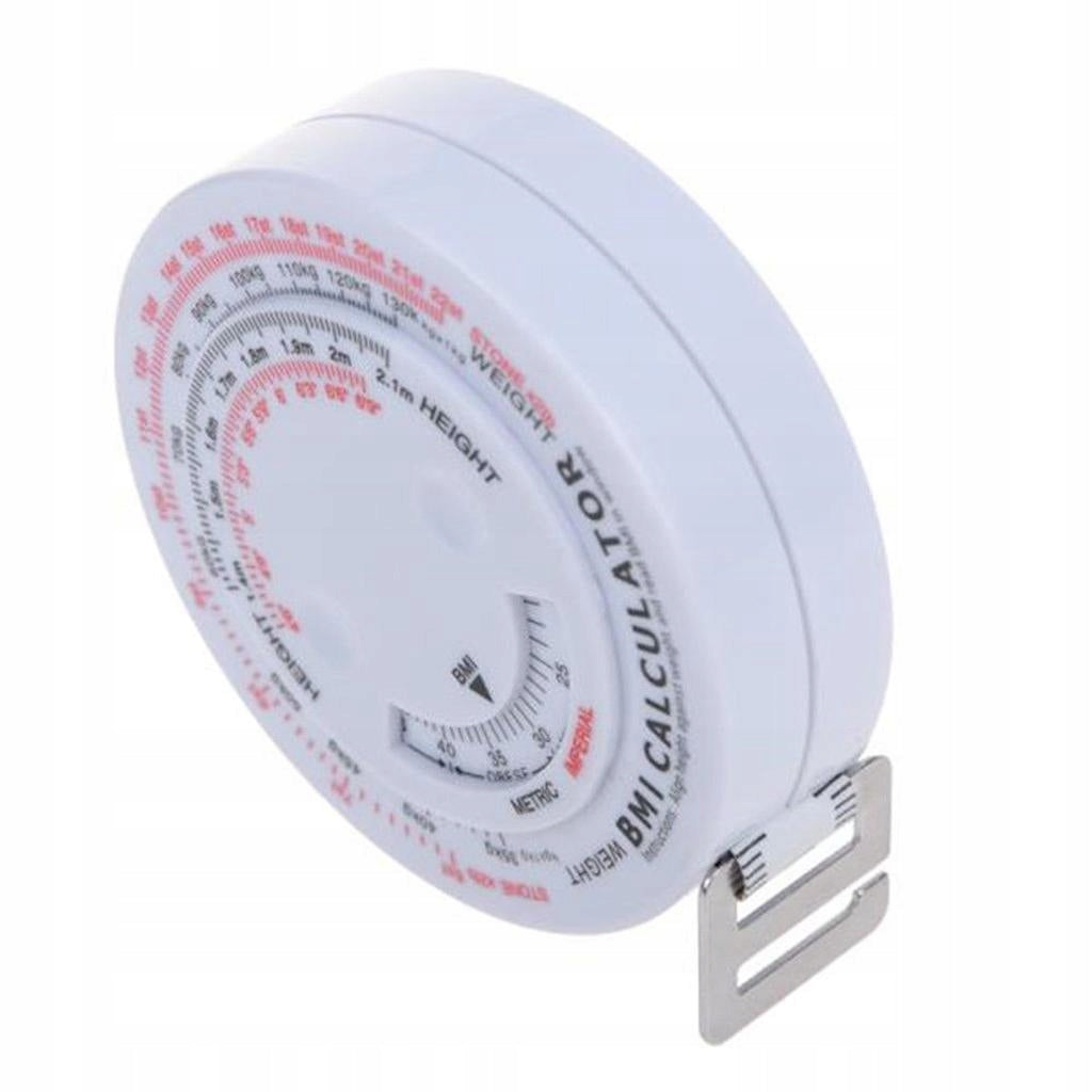 Body Mass Index Tape Retractable Measure Weight Calculator