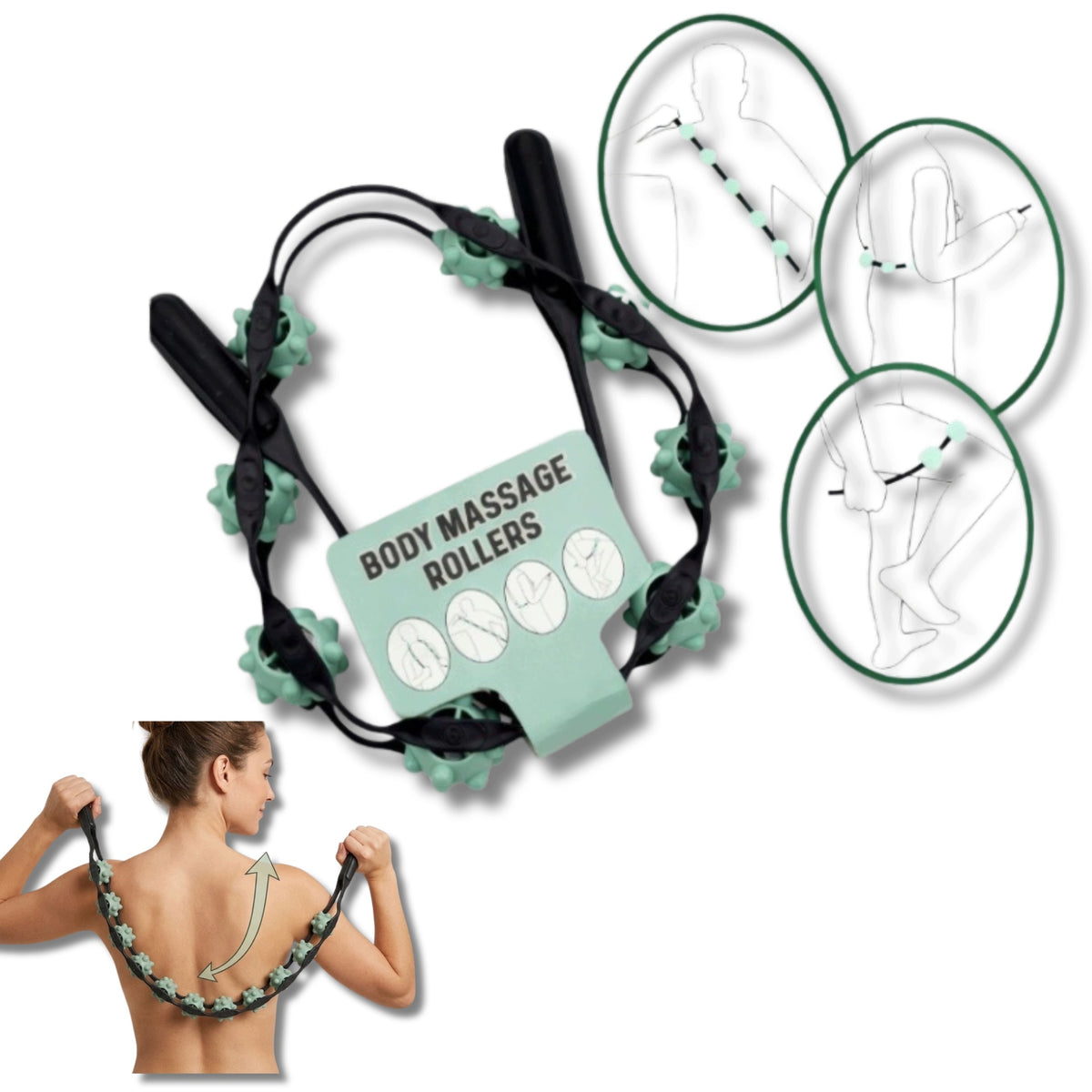 Body Massager Roller 110 Cm Anti-Cellulite Back After Workout