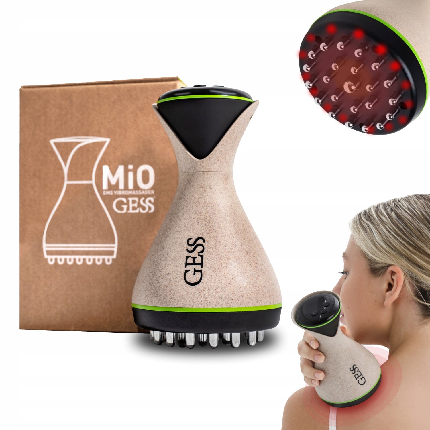 Body Massager VIBRATION + HEATING + EMS Anti-Cellulite Muscle Massage