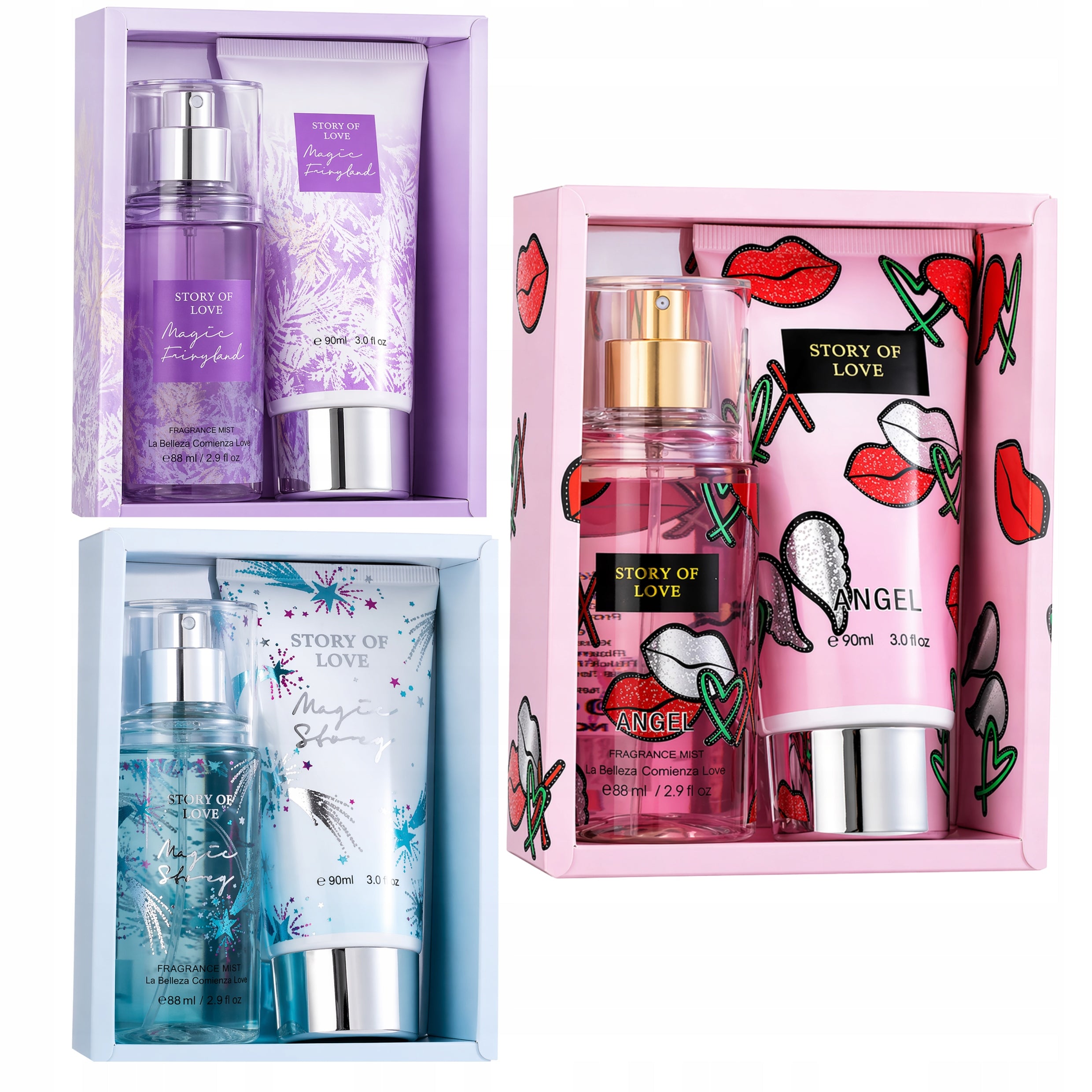 Body Set Balm + Mist Fragrances to Choose Gift Summer Travel Set Packaging status original