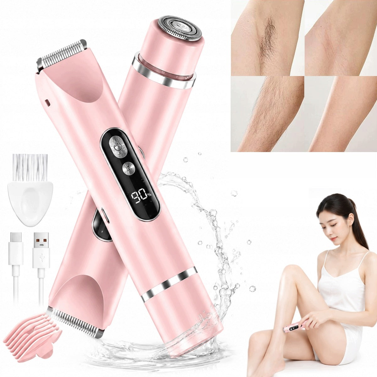 Body Shaver and Intimate Places for Women 2in1