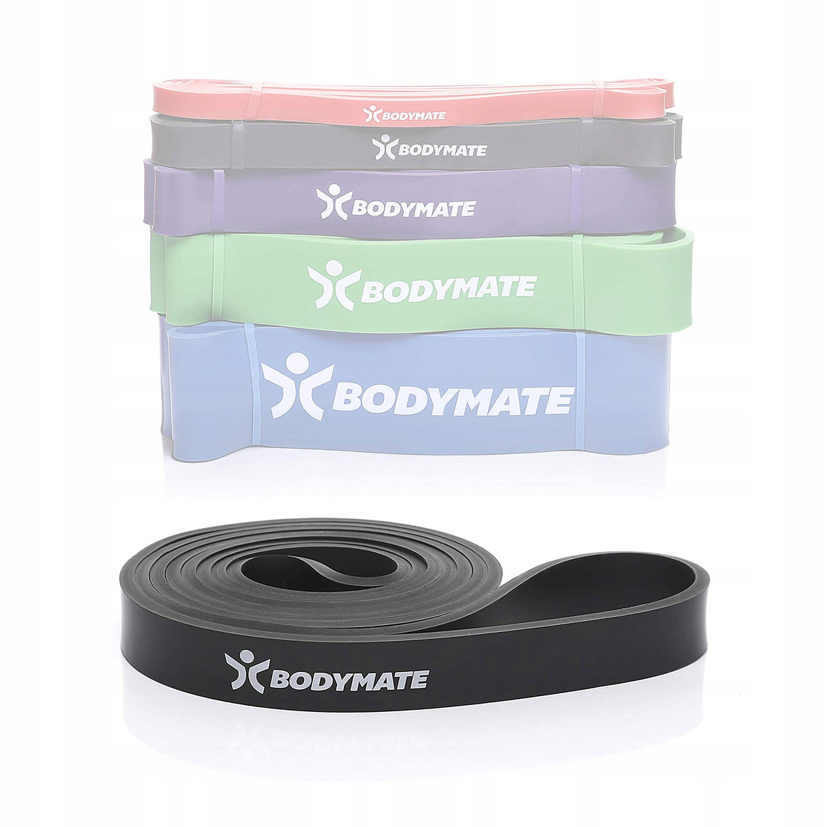 BodyMate Tape Resistance Rubber Training 208 CM Black