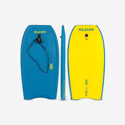 Bodyboard Olaian 100 with wrist leash size 36
