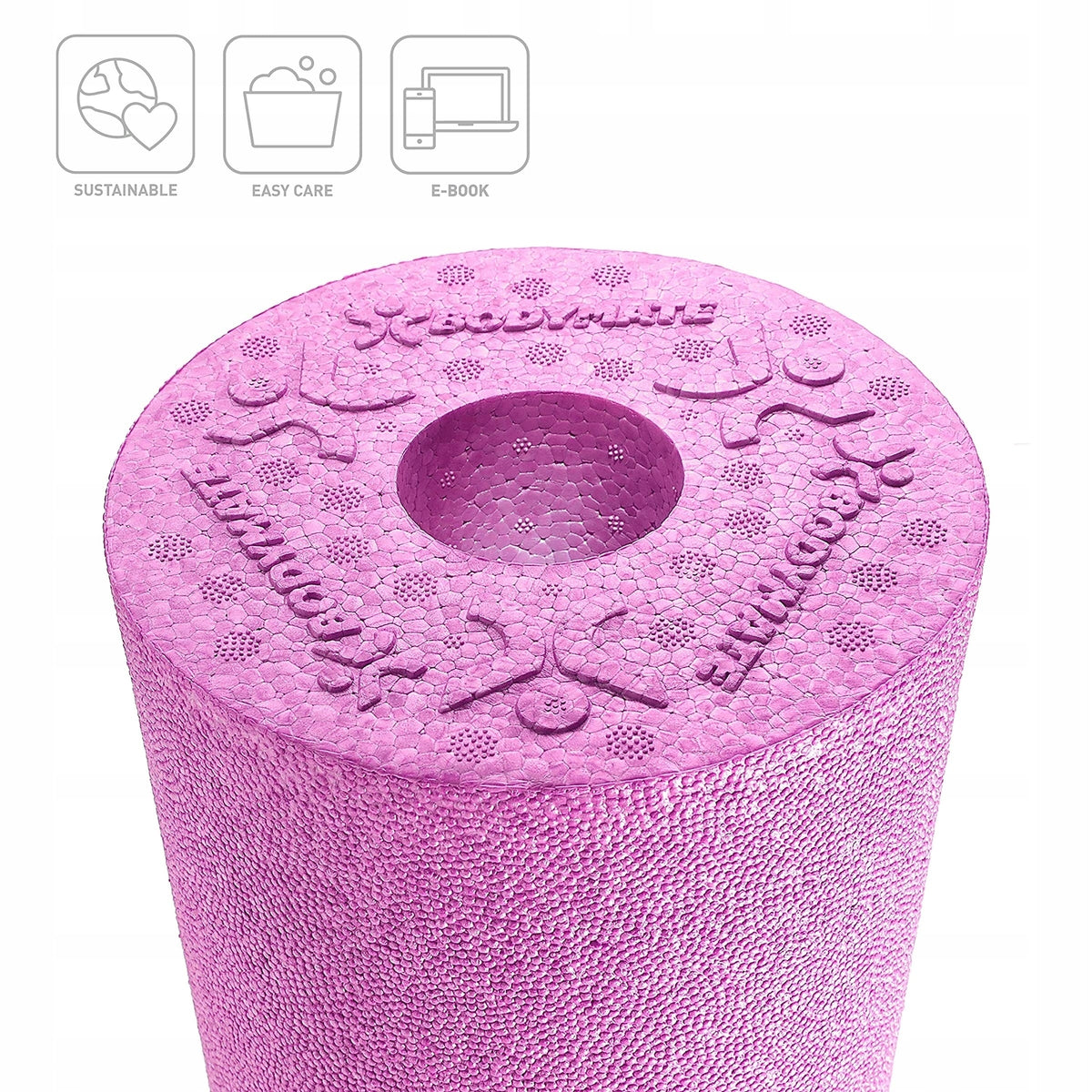Bodymate Roller Massage Roller FITNESS 45CM Fuchsia Roses Manufacturer code 426031642953268368