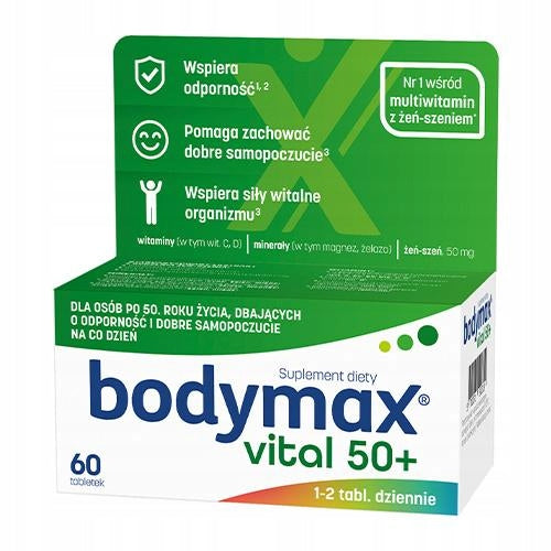 Bodymax Vital 50+, 60 Tablets