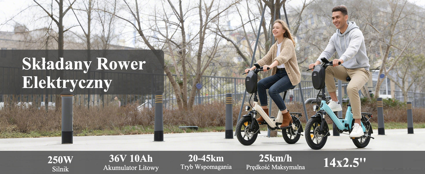 Bodywel 14'' E-Bike 250W City Electric Bike Adults Mini Ebike With Rack Maximum rated power electric bike (under 250W)