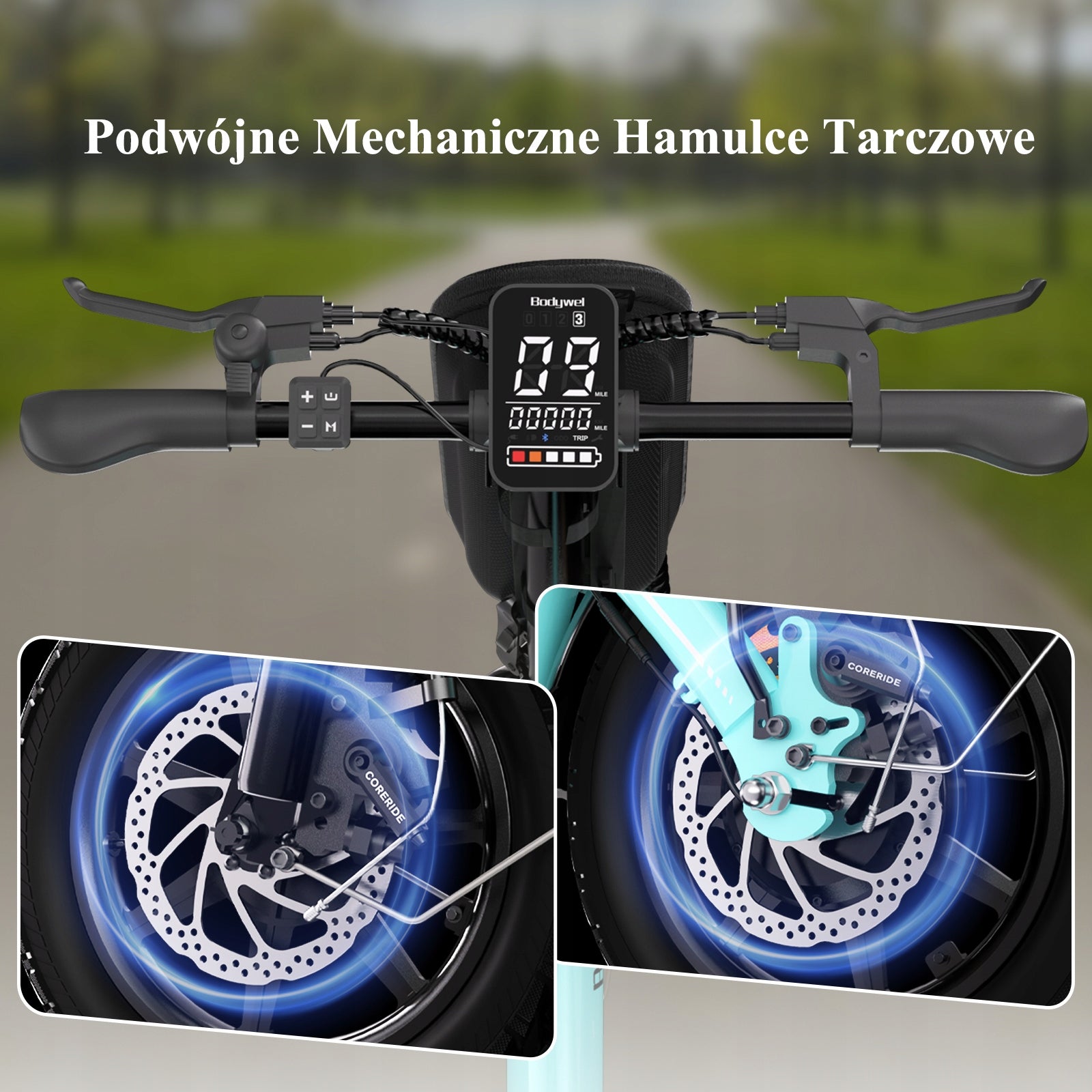 Bodywel 14'' E-Bike 250W City Electric Bike Adults Mini Ebike With Rack Model L-T16PRO