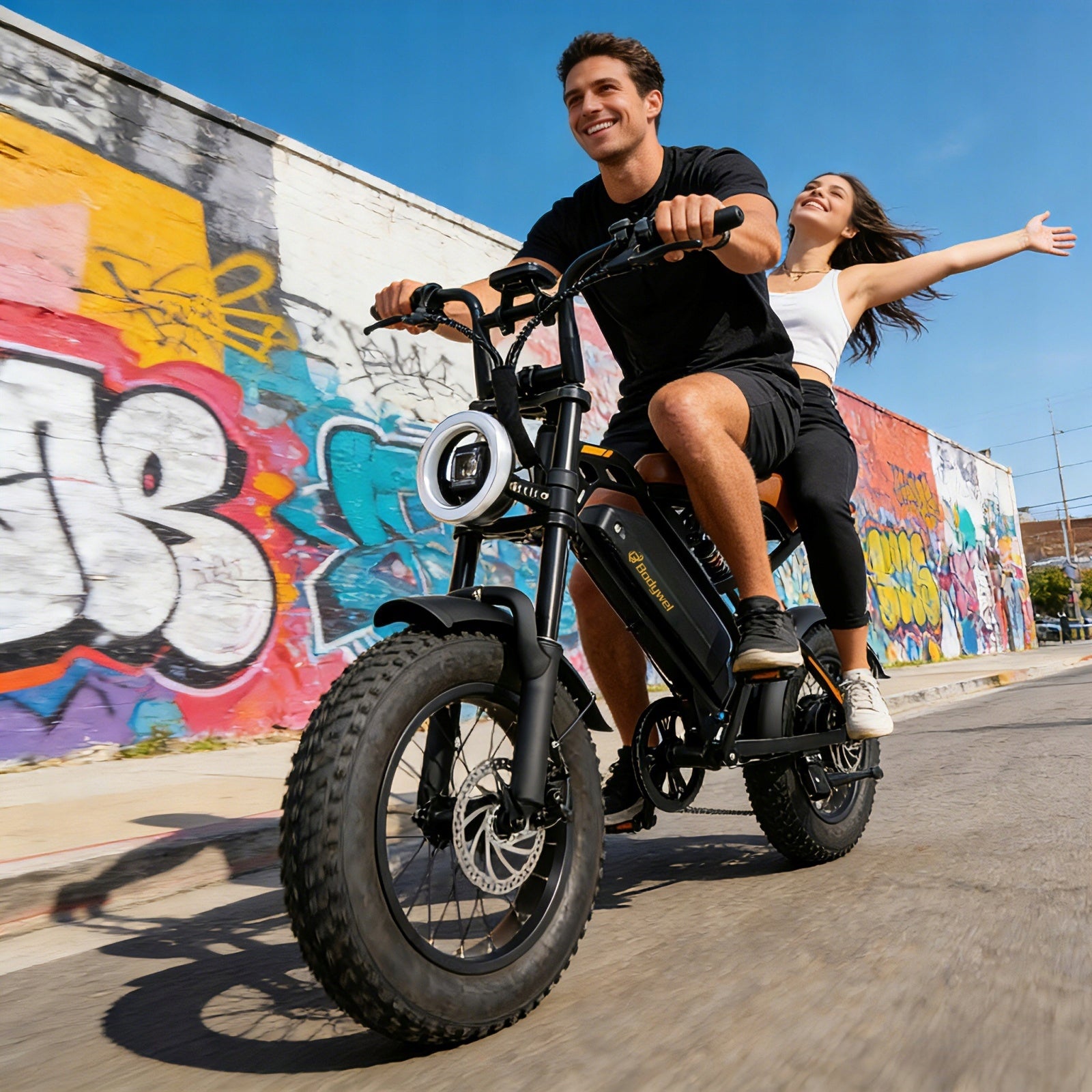Bodywel Electric Bike 250W E bike E-mountain Bike 48V 13Ah Fatbike 25km/h