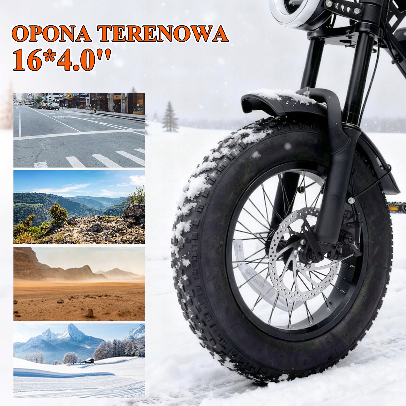 Bodywel M16 Electric Bike 250W E bike 16'' E-mountain Bike 48V 13Ah Fatbike Model M16