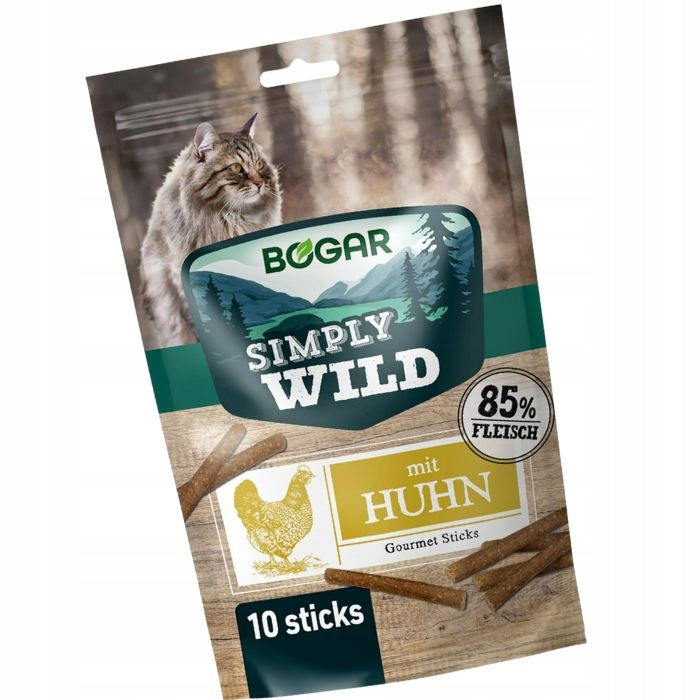 Bogar Treats Cat Sticks Simply Wild Cat Sticks CHICKEN 10 pcs.