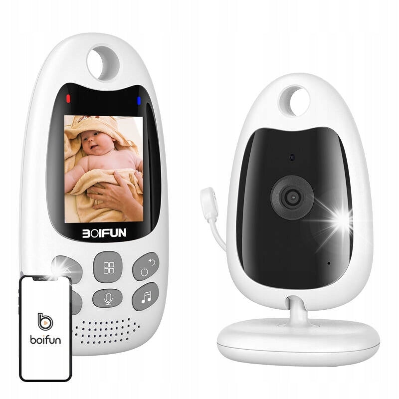 Boifun Baby Monitor Camera Rotating Screen Lcd Night Mode Vox