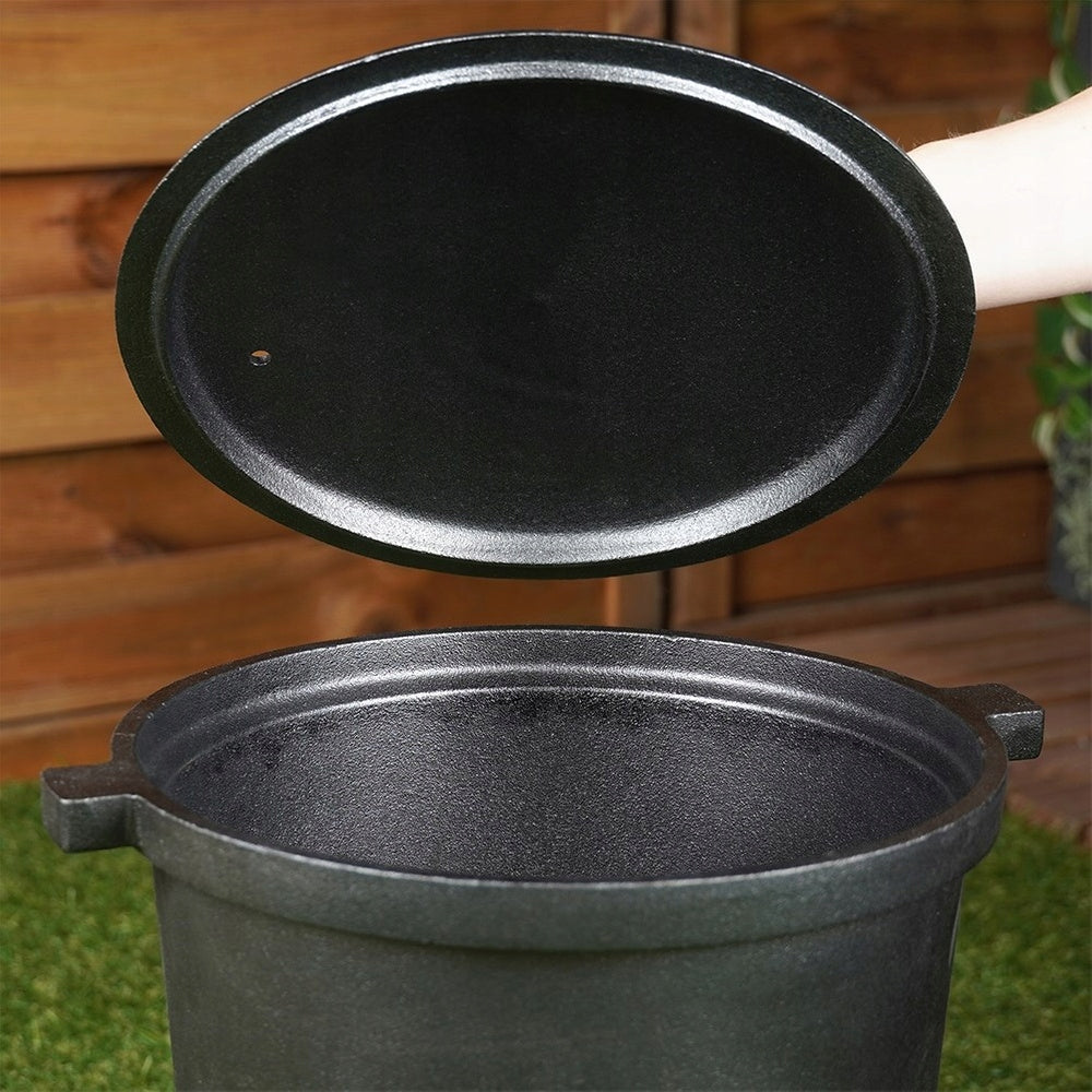 Boiler CAST IRON hunting pot for roasts roasted stews 10L Capacity 10 l