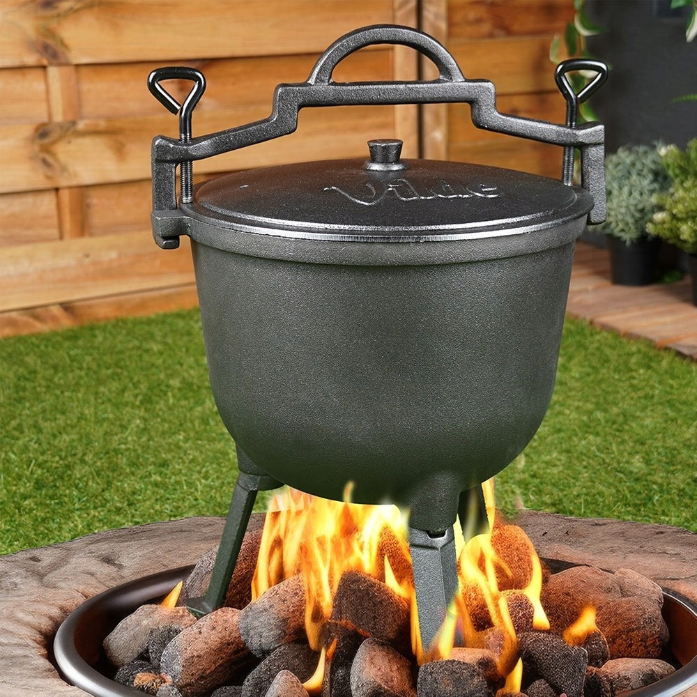 Boiler CAST IRON hunting pot for roasts roasted stews 10L Packaging status original