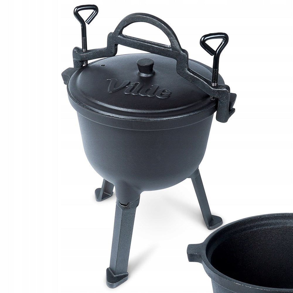 Boiler CAST IRON hunting pot for roasts roasted stews 4L