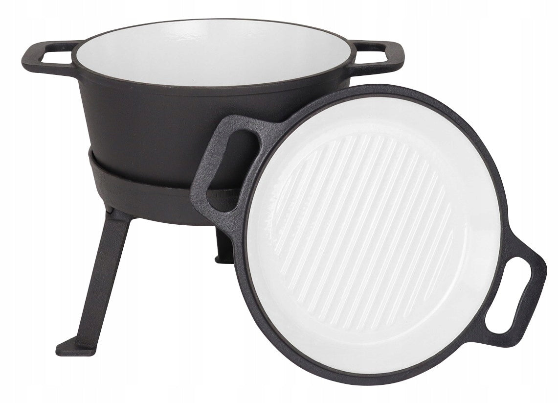 Boiler Rossner 5 l enamelled cast iron 3in1 Stand + Pan