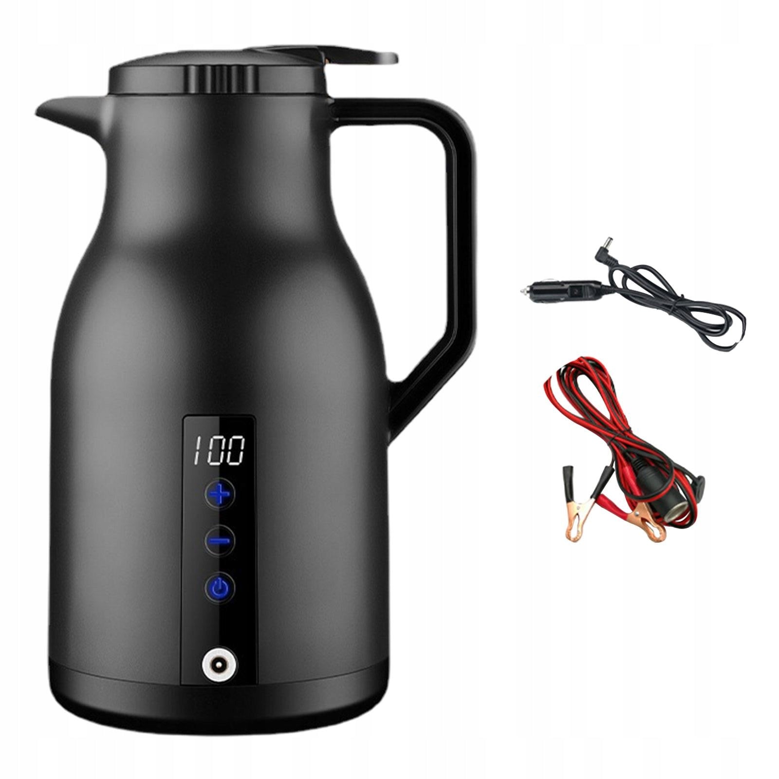 Boiling Hot Water Kettle Stainless Steel Truck Heater Black Without Base
